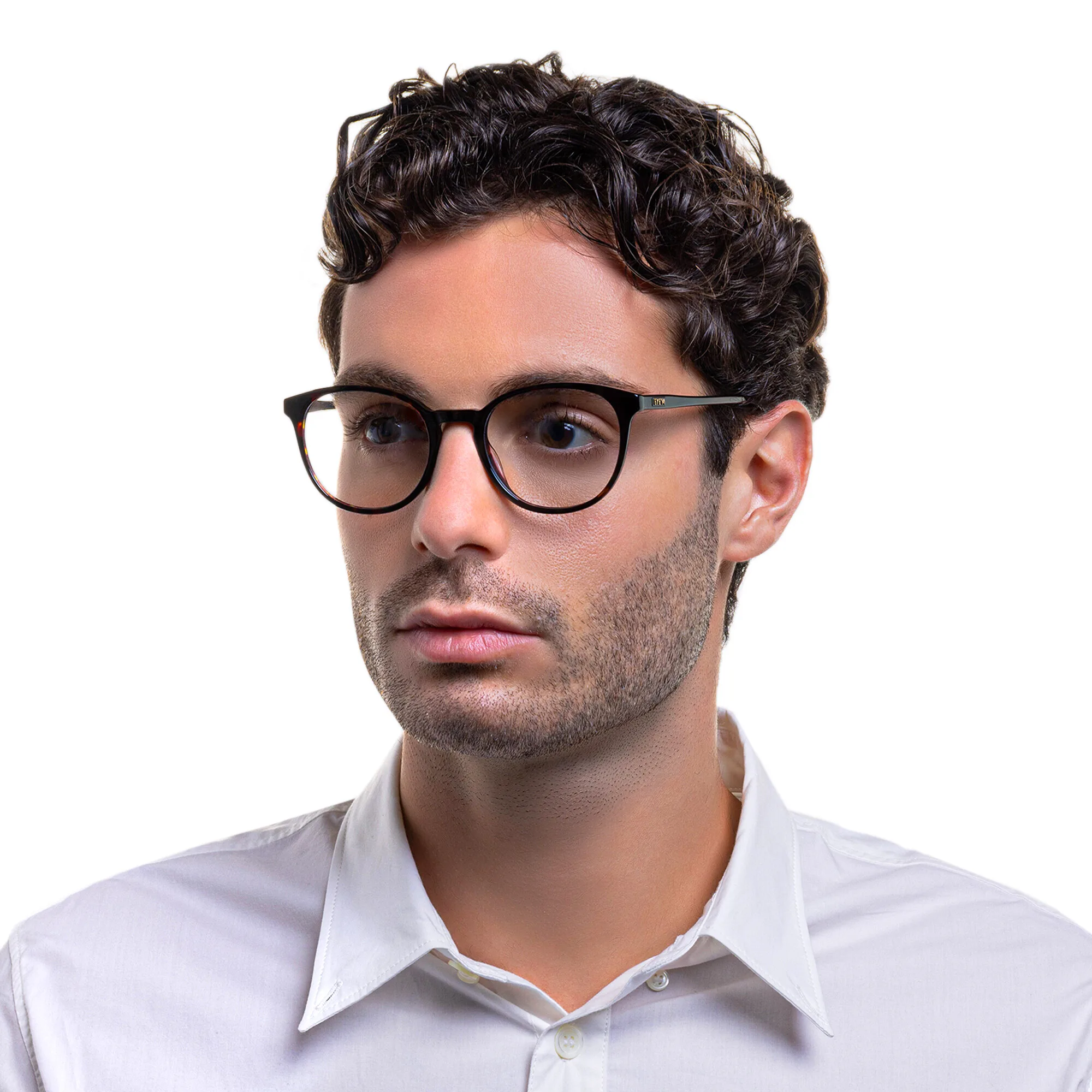 تسوق نظارات طبية دائرية EYE'M بلون بني أونلاين.
