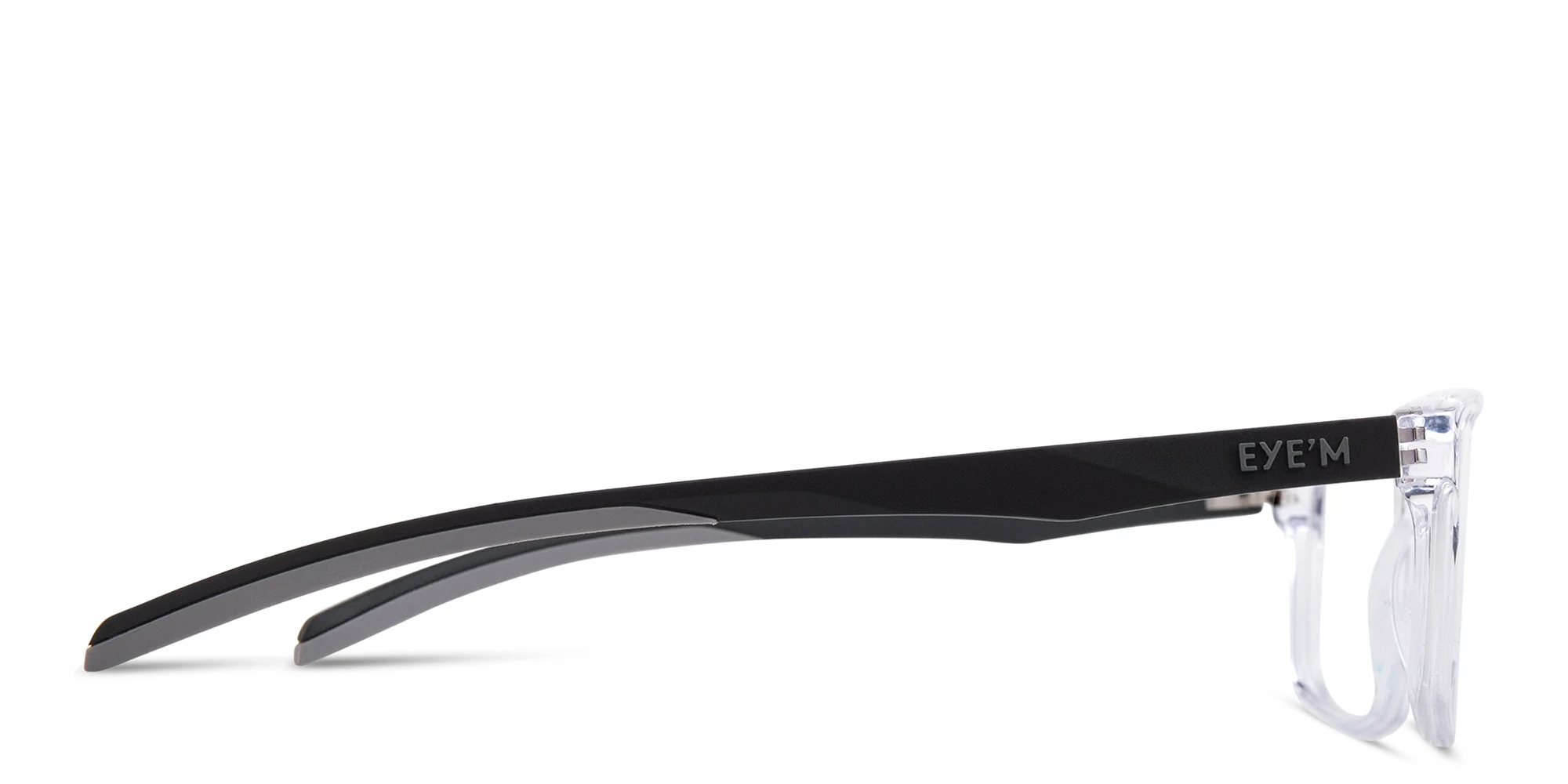 Shop EYE'M Wide Rectangle Eyeglasses in Clear online.