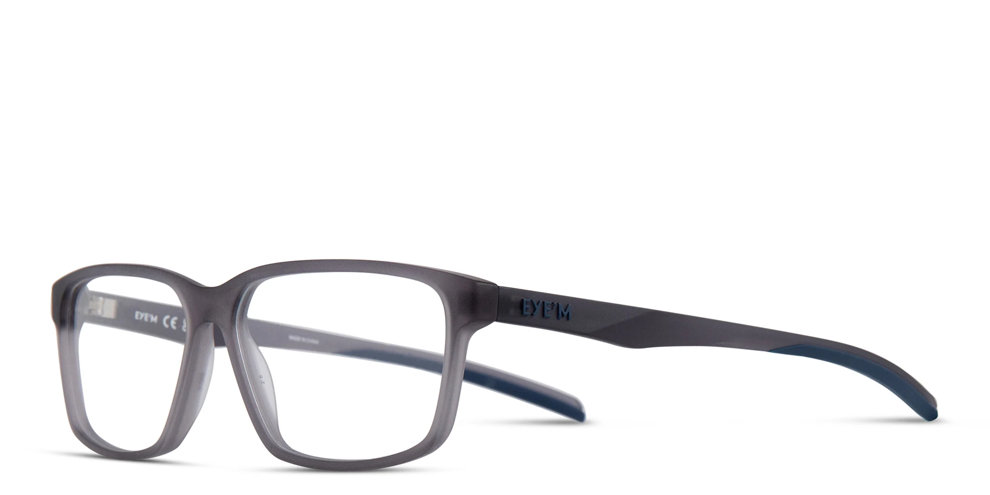 Shop EYE'M Wide Rectangle Eyeglasses in Grey online.