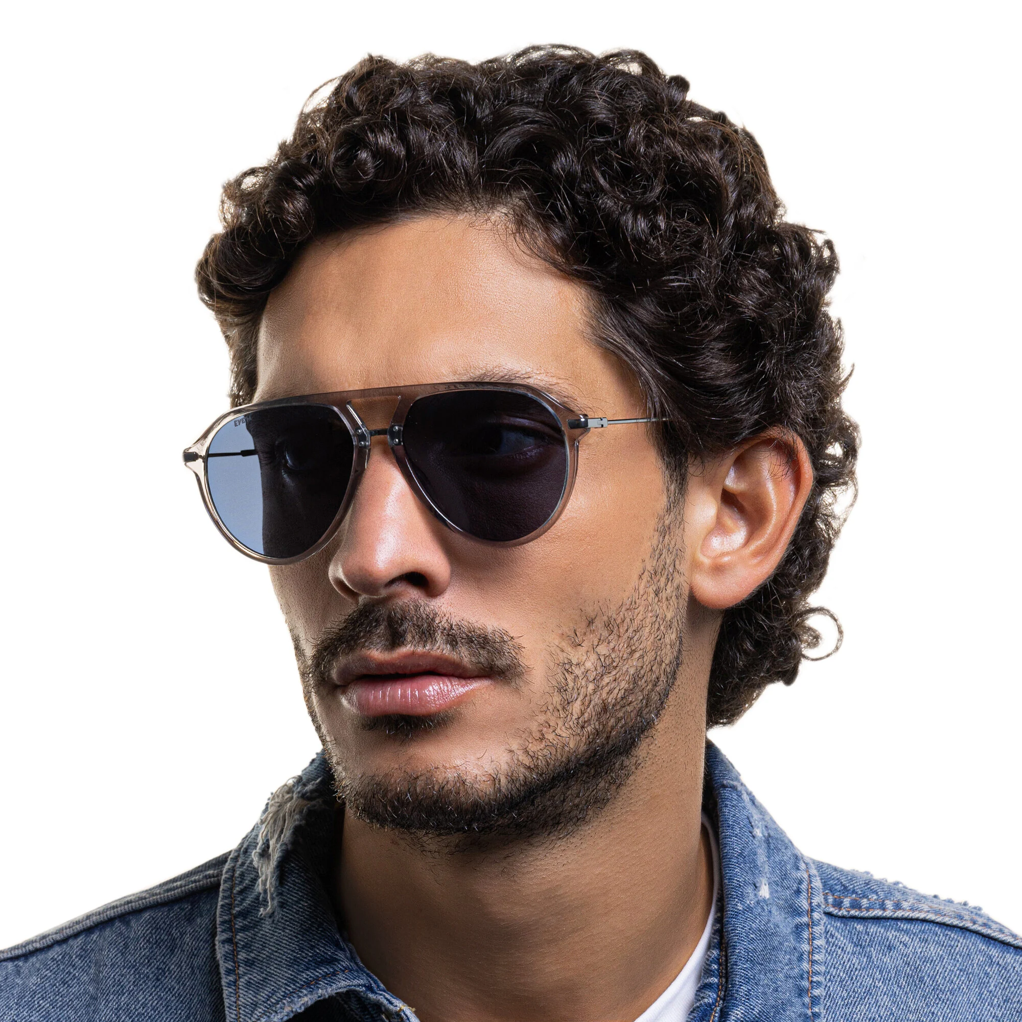 Shop EYE'M Aviator Sunglasses in Grey online.