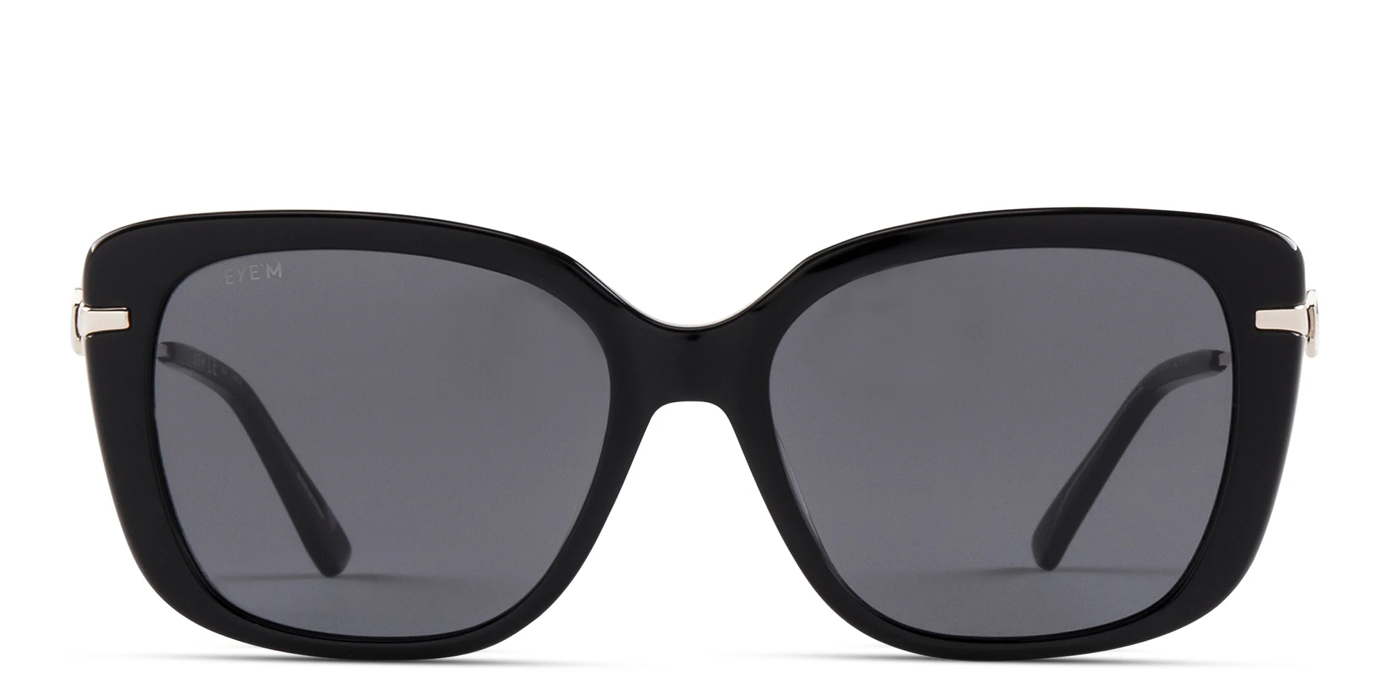 Shop EYE'M Square Sunglasses in Black online.