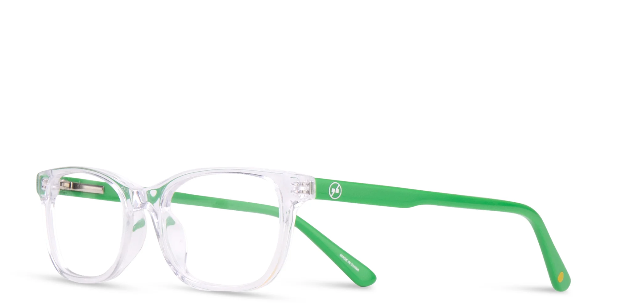 Shop EYE'M Kids Rectangle Eyeglasses in Clear online.