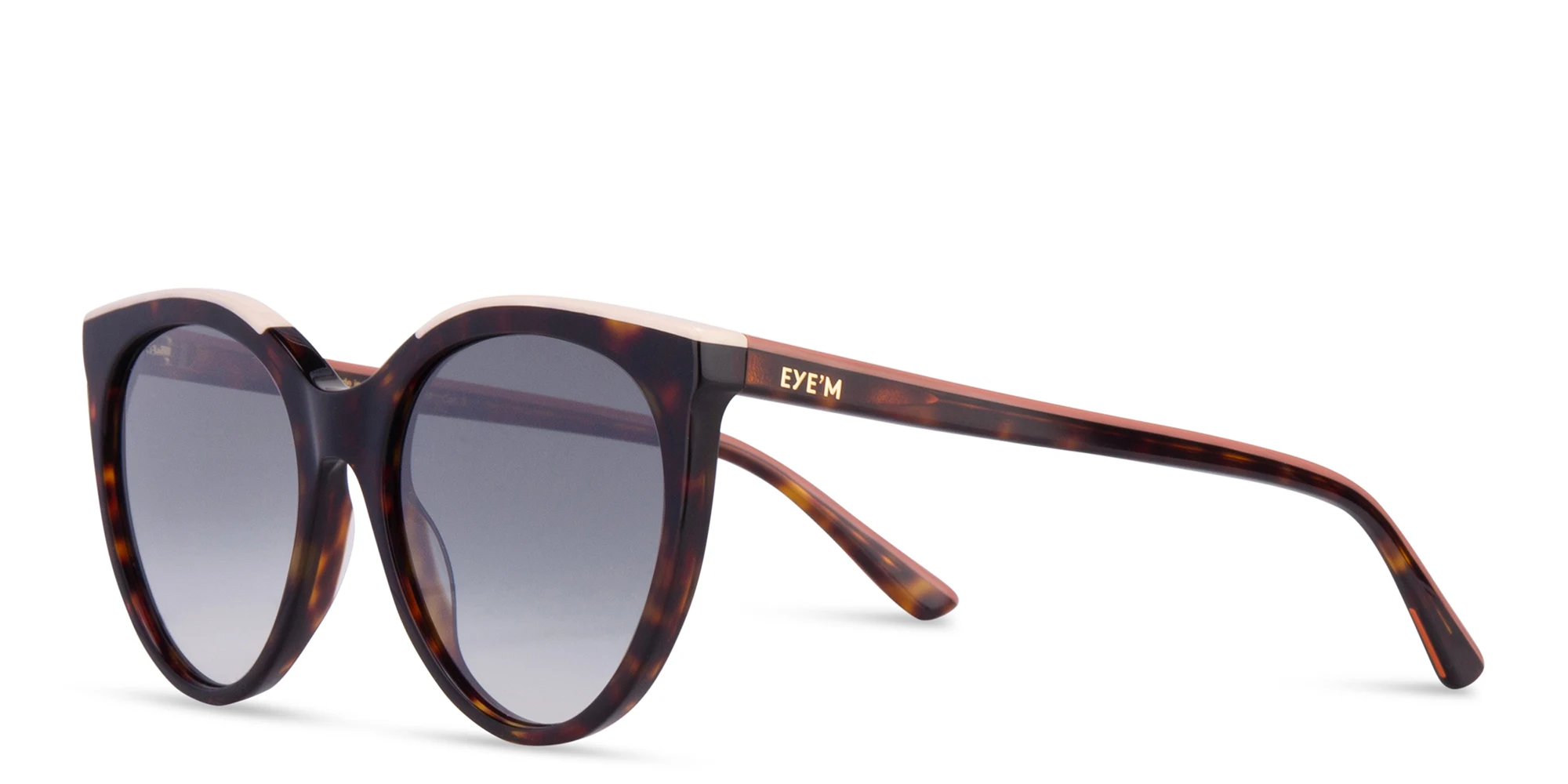 Shop EYE'M Cat-Eye Sunglasses in Havana online.