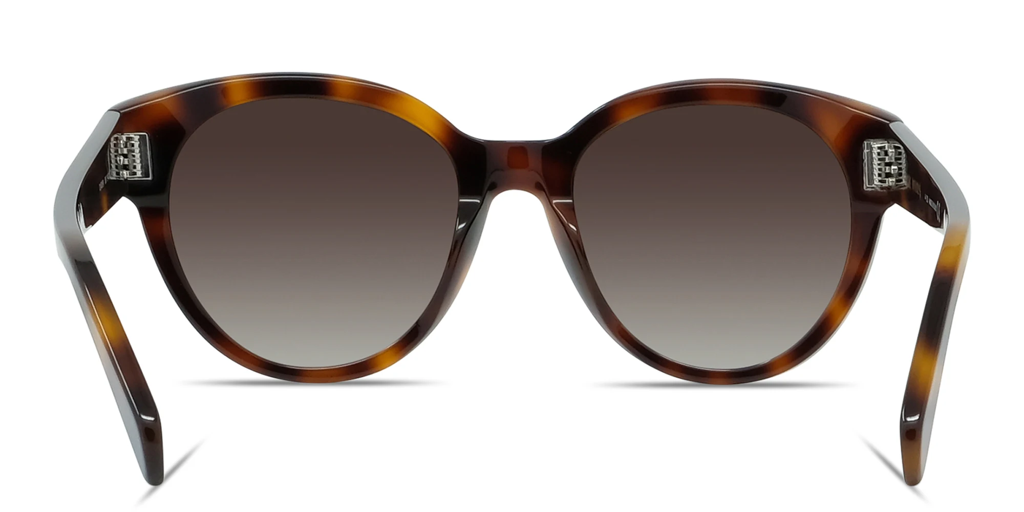 Shop CELINE CELINE 3 Dots Round Sunglasses in Havana online.