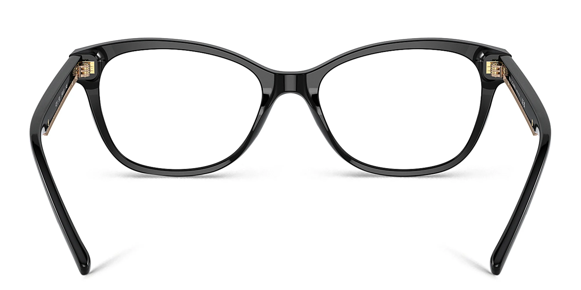 Shop BVLGARI Butterfly Eyeglasses in Black online.
