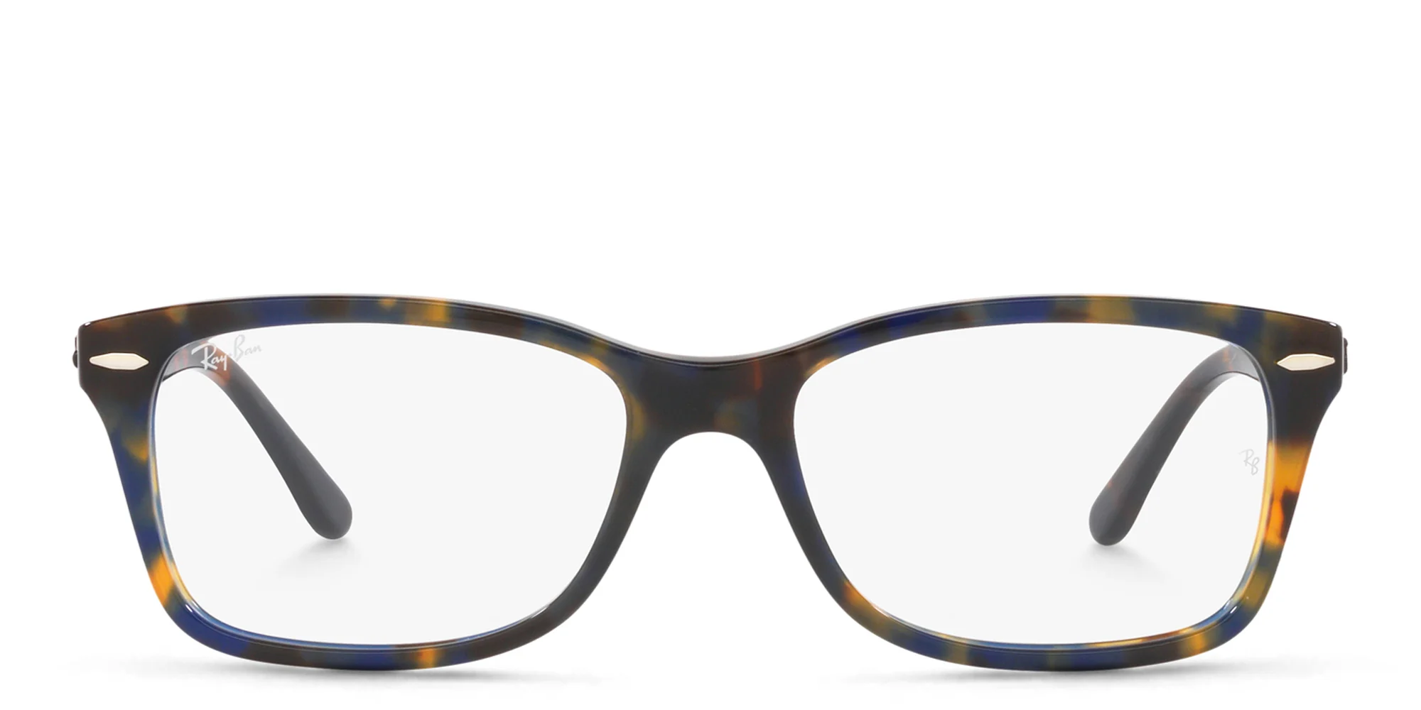 Shop Ray-Ban Unisex Square Eyeglasses in Yellow online.