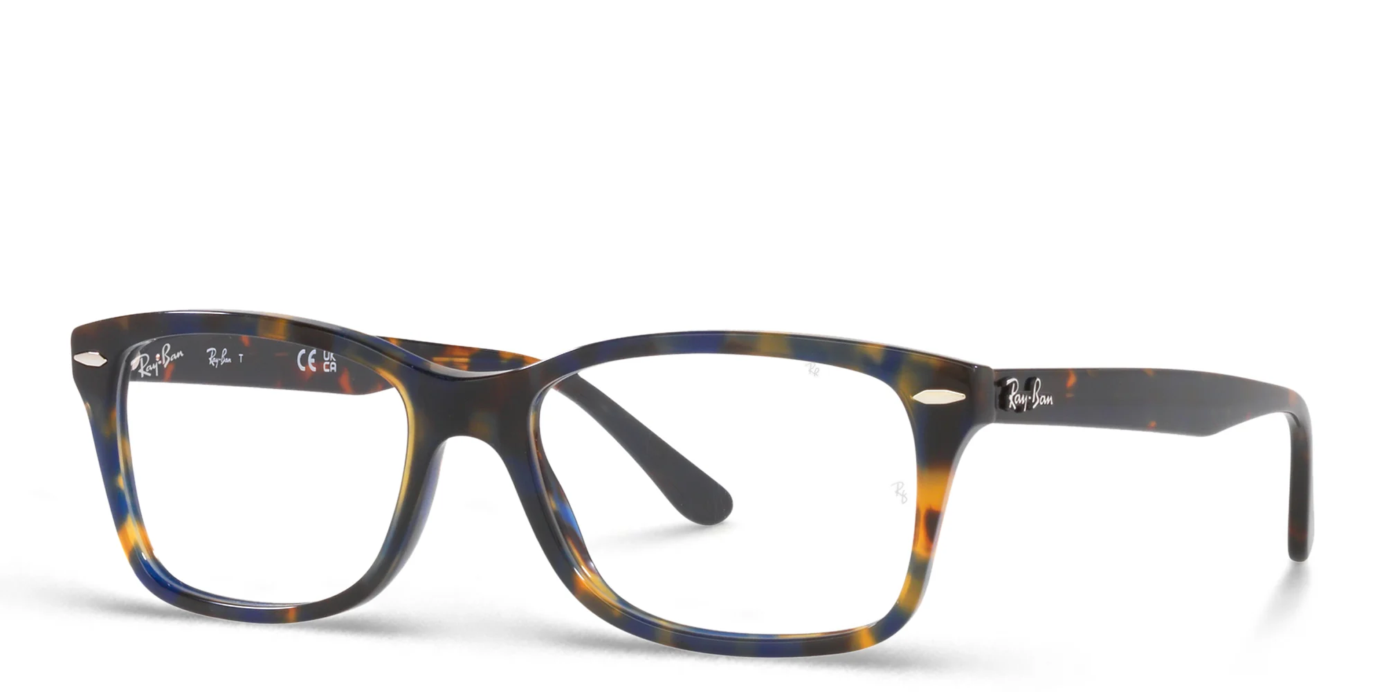 Shop Ray-Ban Unisex Square Eyeglasses in Yellow online.