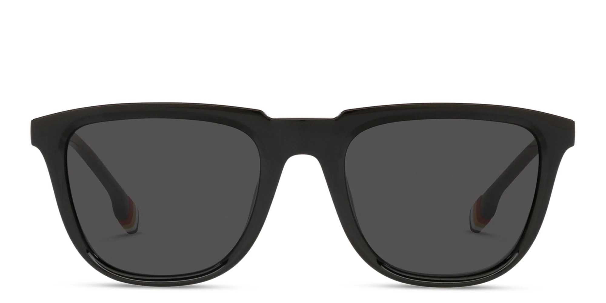Shop BURBERRY Square Sunglasses in Black online.