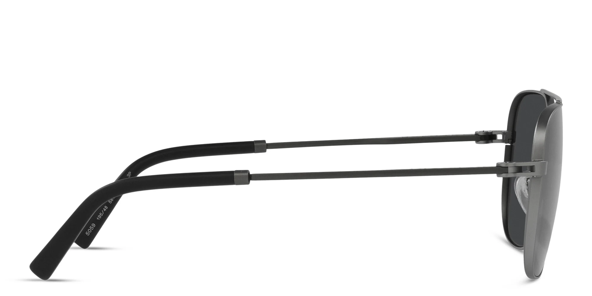Shop BVLGARI Pilot Sunglasses in Matte Gunmetal online.
