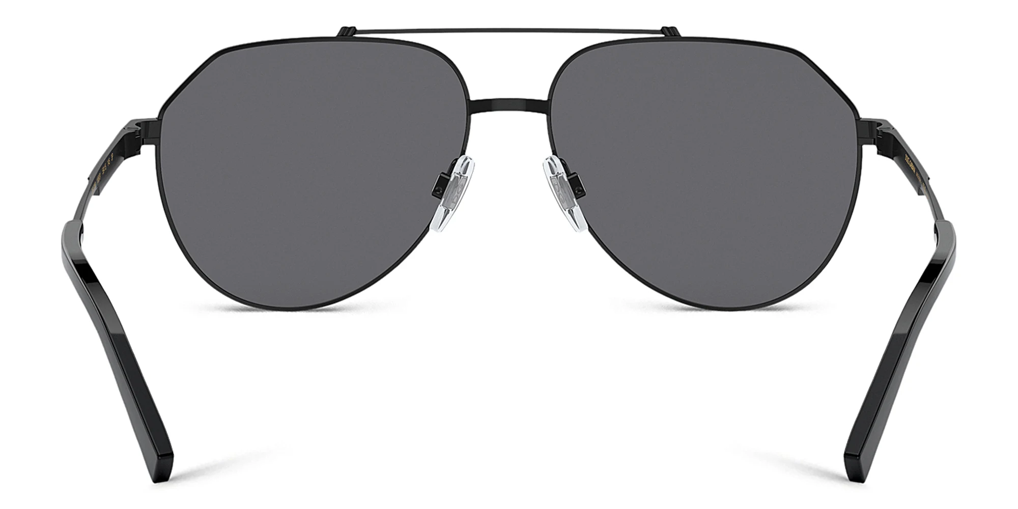 Shop Dolce & Gabbana Pilot Sunglasses in Matte Black online.