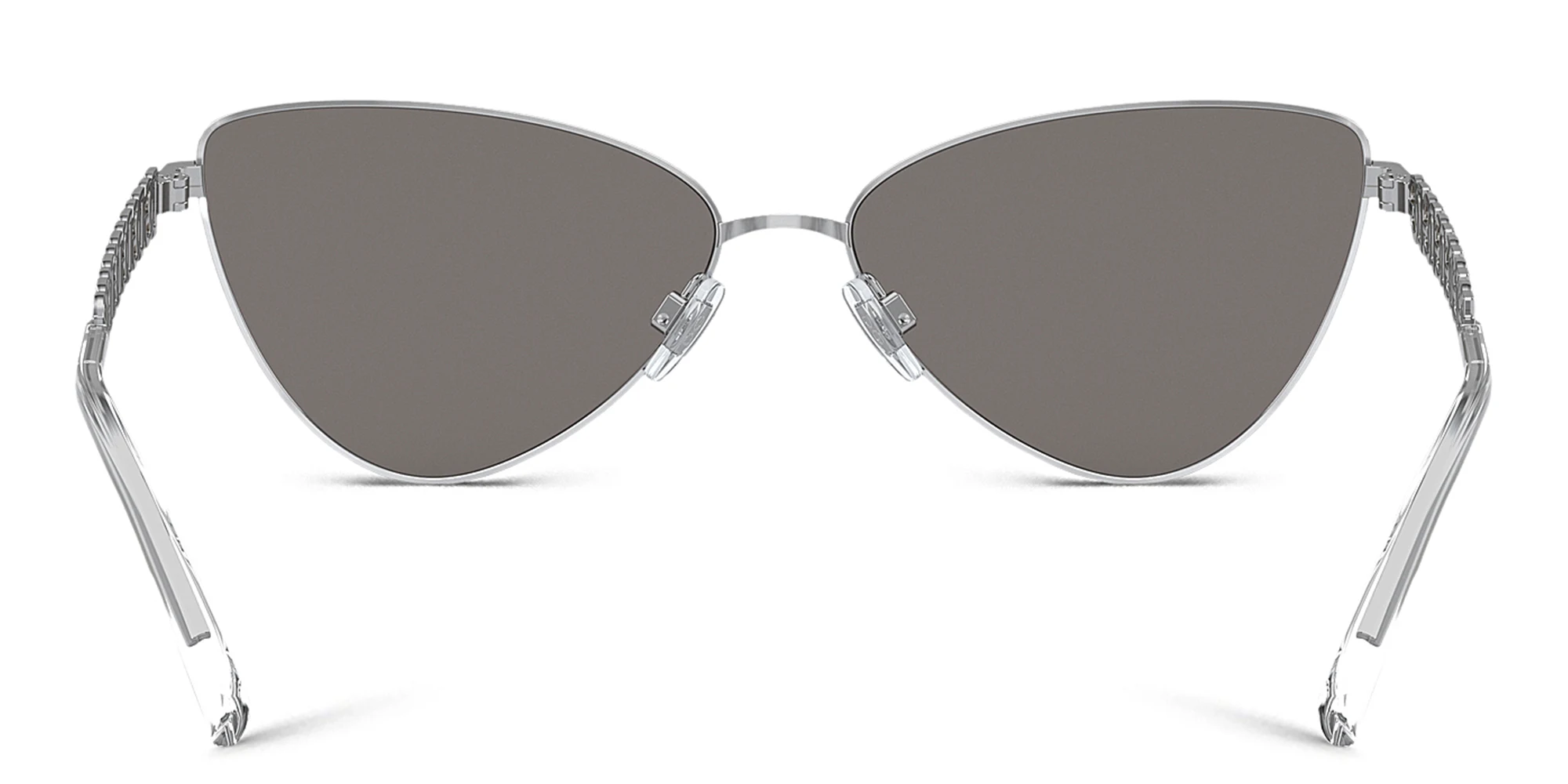 Shop Dolce & Gabbana Cat-Eye Sunglasses in Silver online.