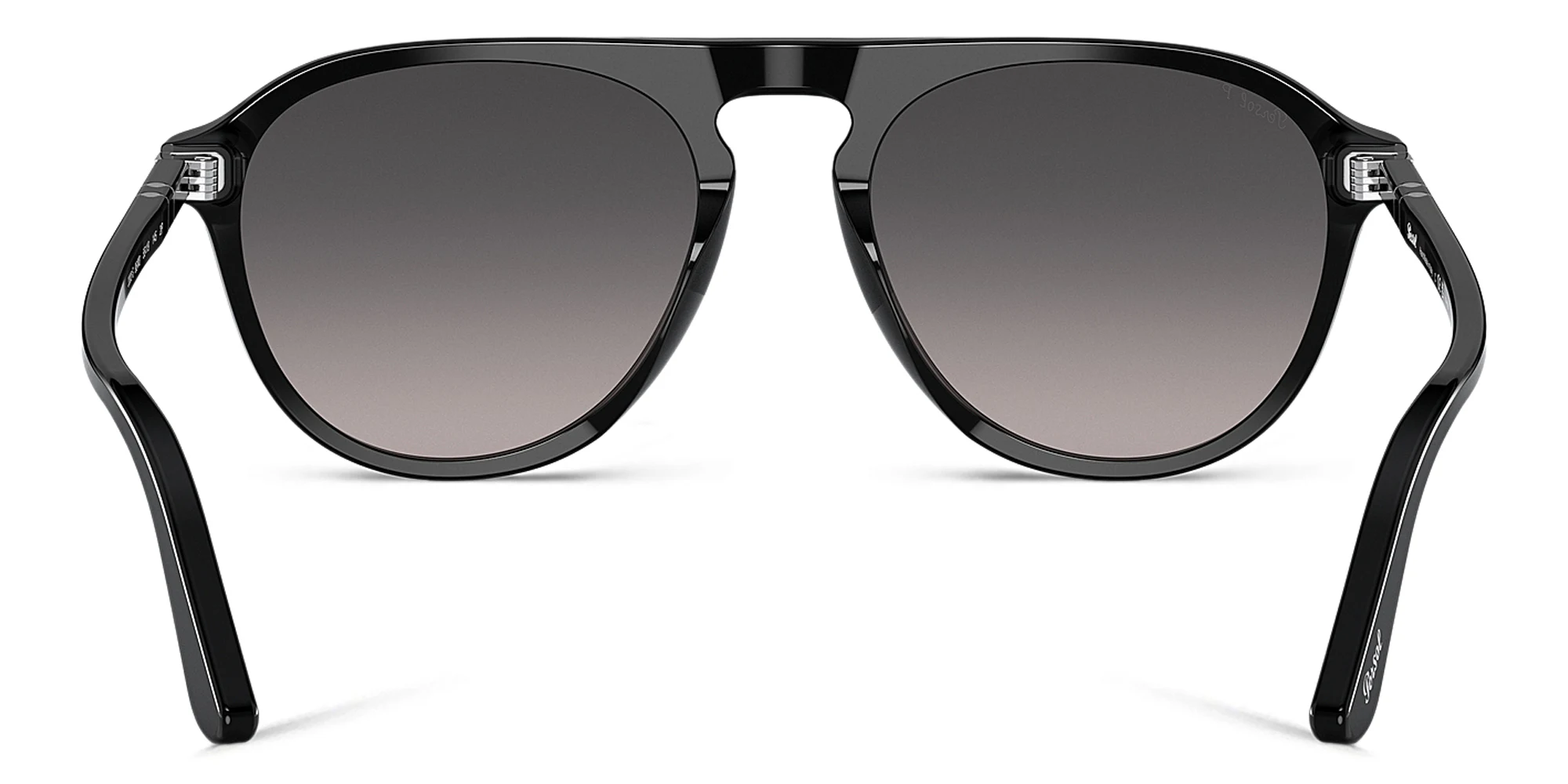Shop PERSOL Unisex Aviator Sunglasses in Black online.