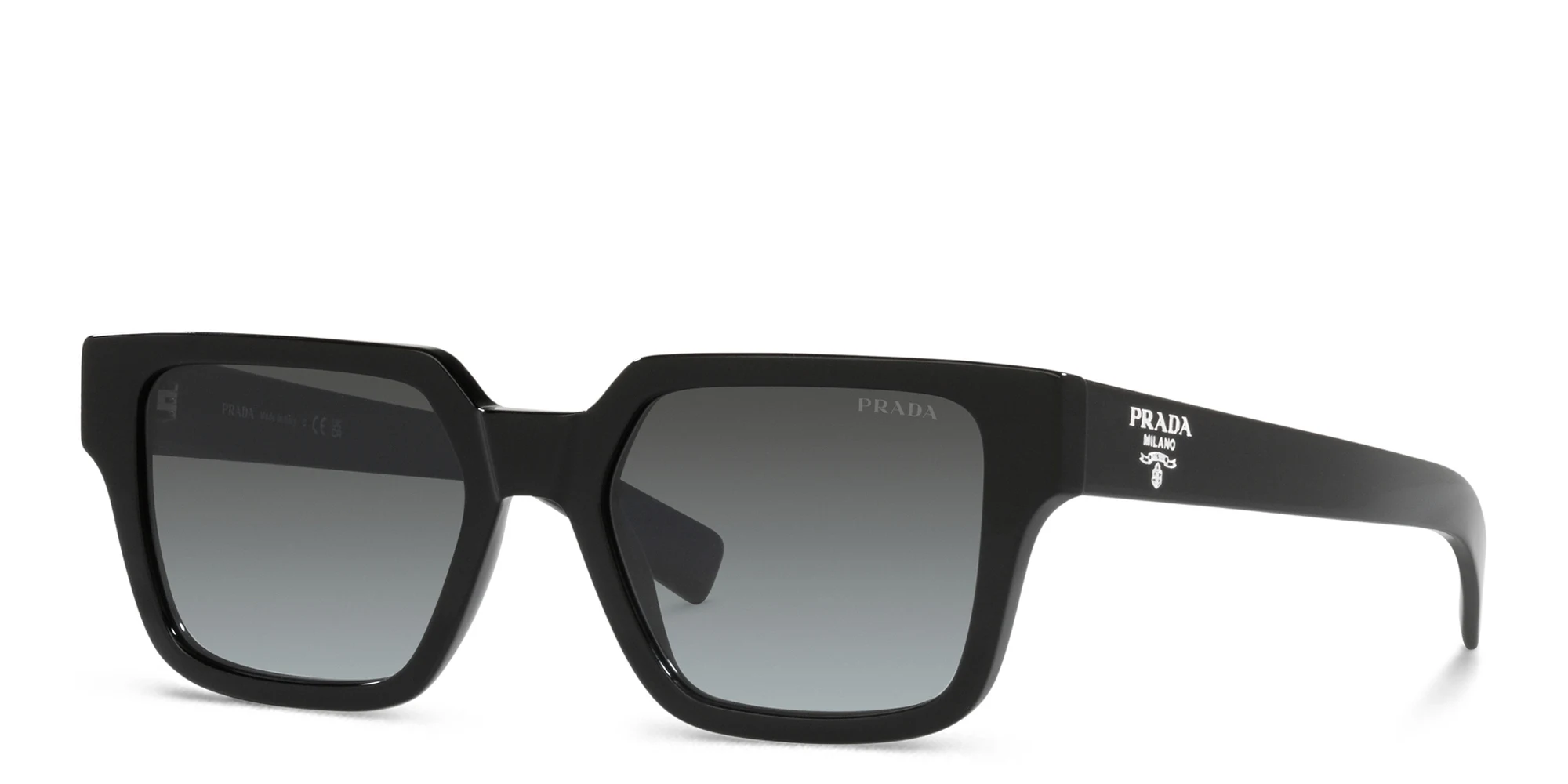 Shop PRADA Pillow Sunglasses in Black online.