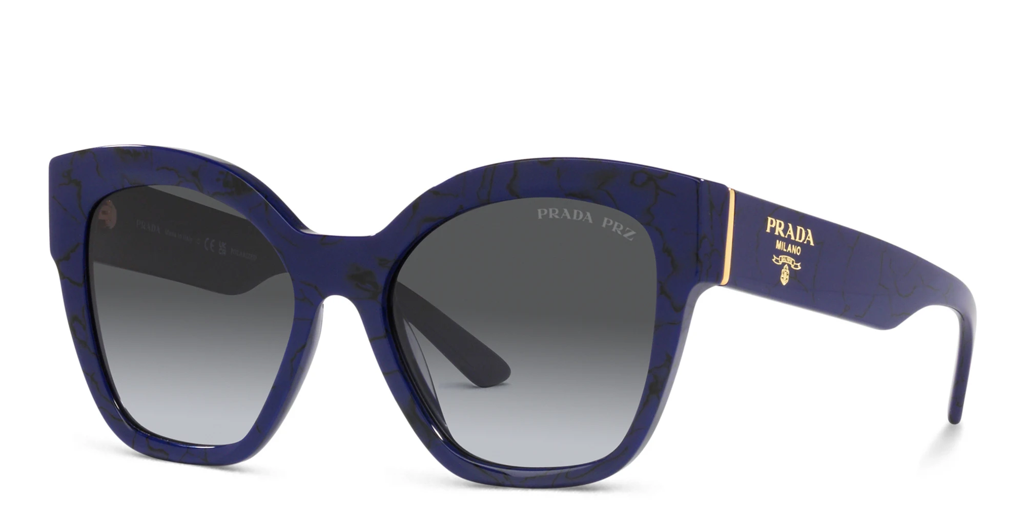 Shop PRADA Cat-Eye Sunglasses in Blue online.