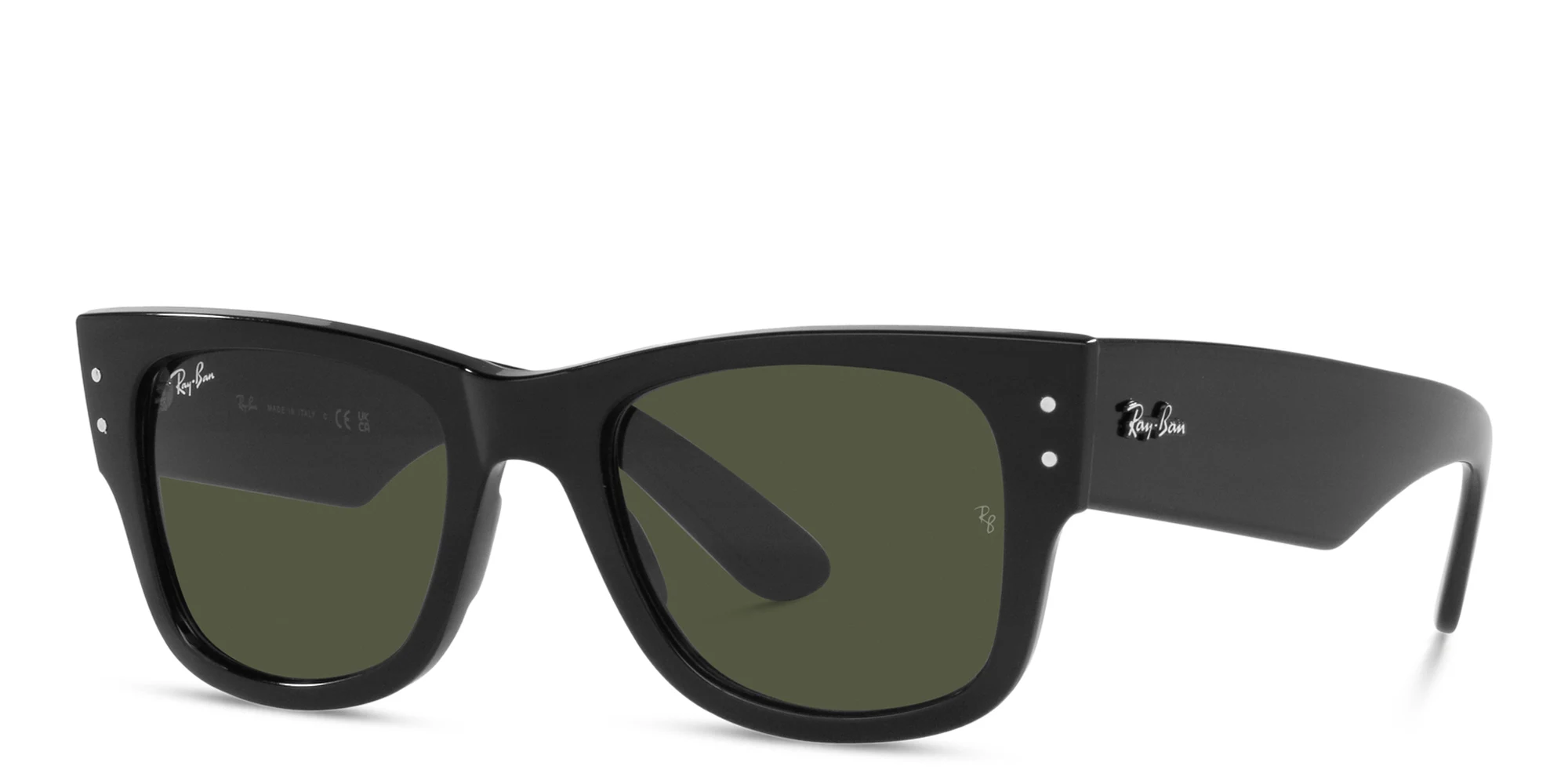 Shop Ray-Ban Mega Wayfarer Unisex Square Sunglasses in Black online.