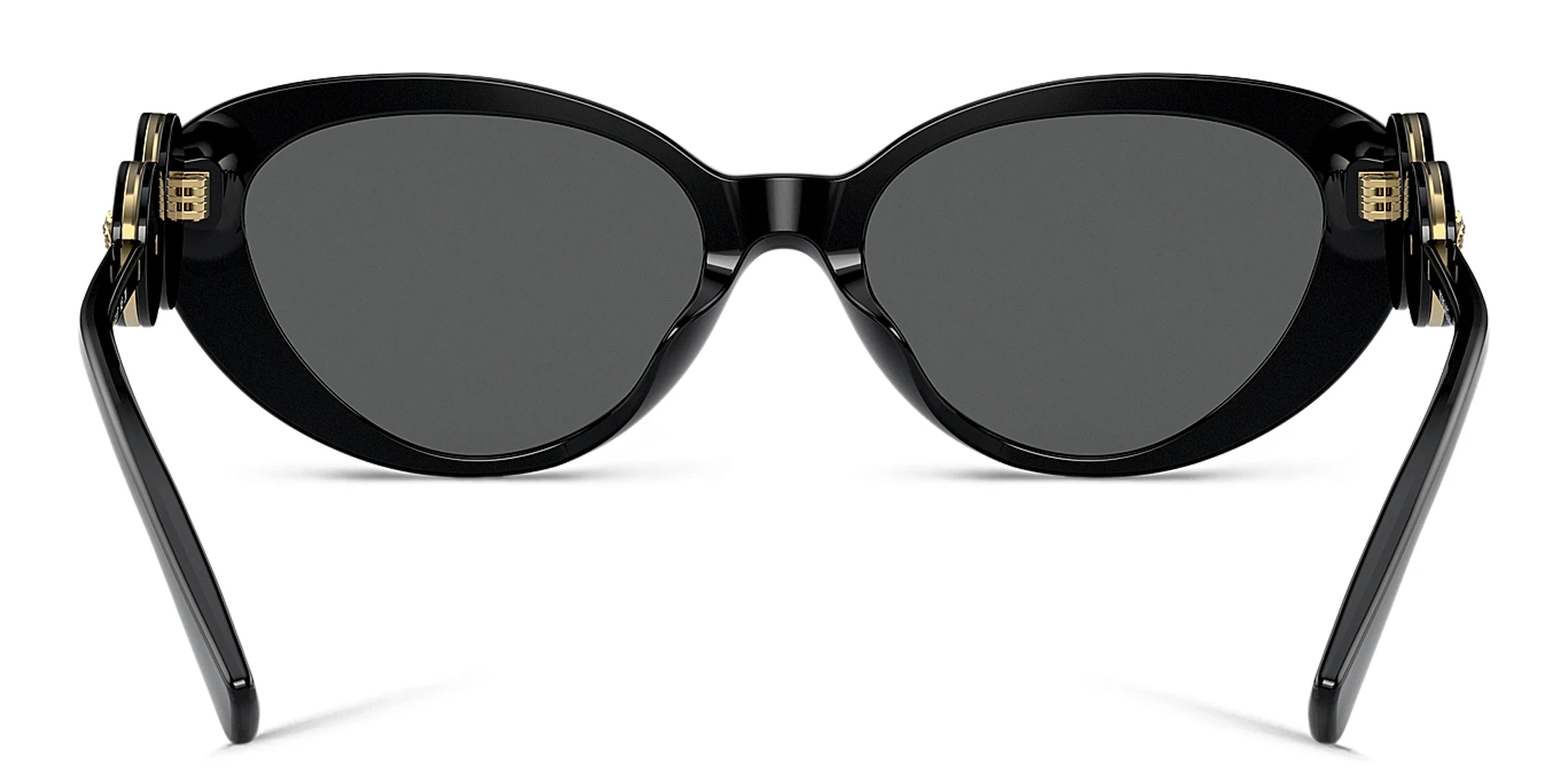 تسوق نظارات شمسية طراز كات آي بحليات ميدوسا المزدوجة فيرزاتشي بلون أسود أونلاين.