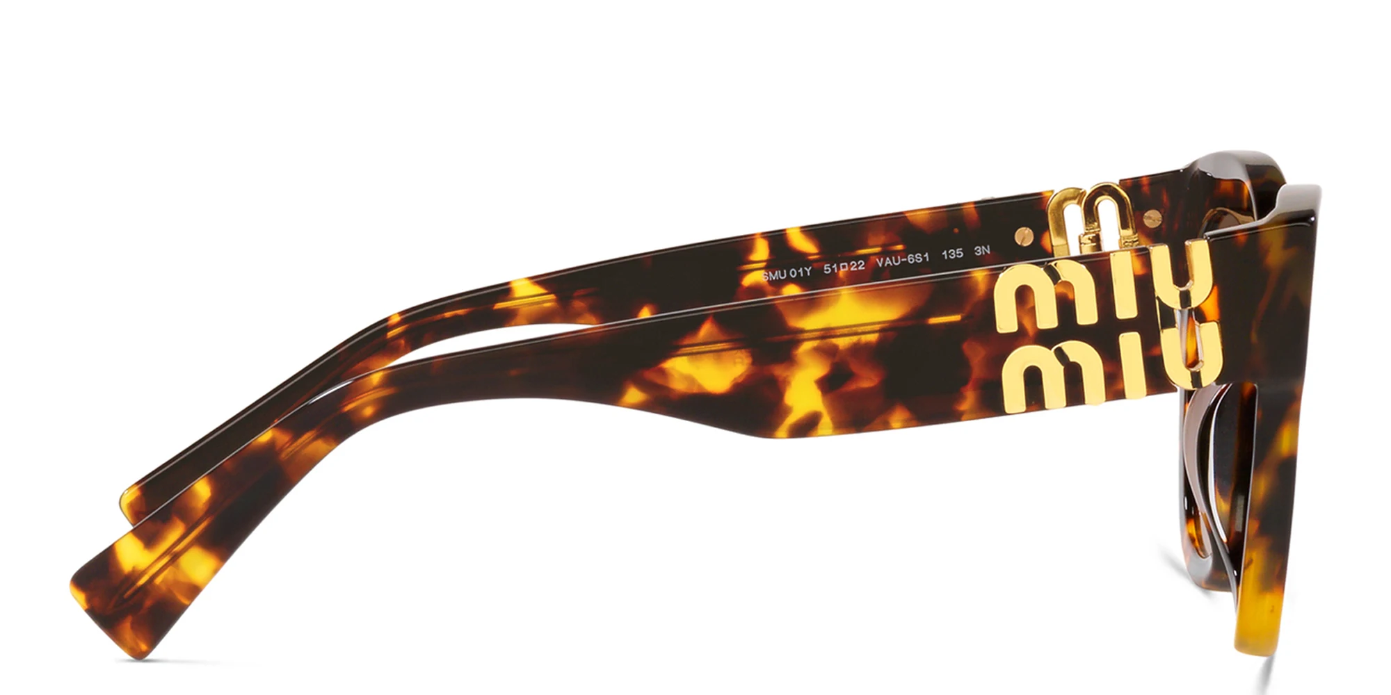 Shop MIU MIU Cat-Eye Sunglasses in Honey Havana online.