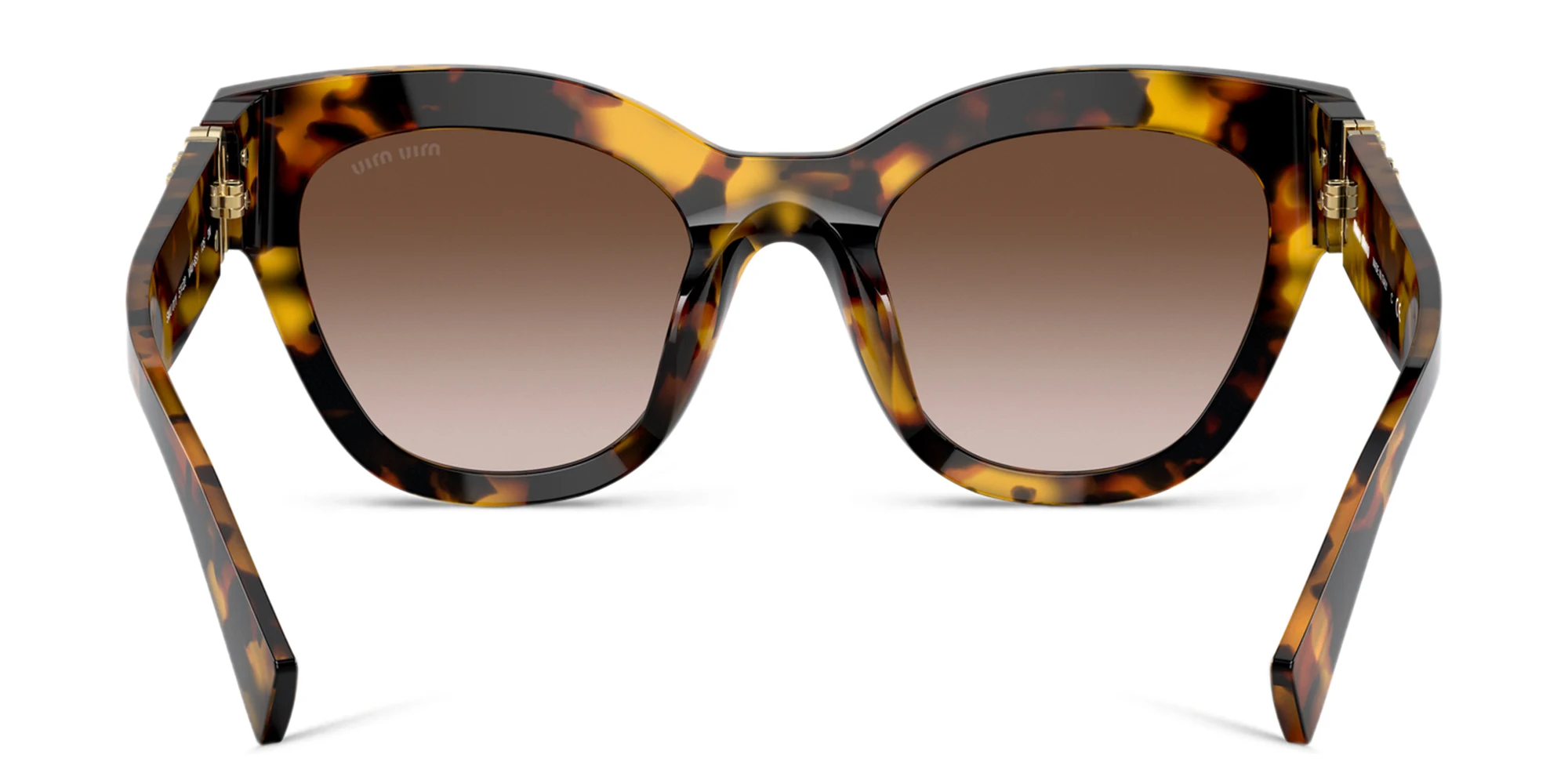 Shop MIU MIU Cat-Eye Sunglasses in Honey Havana online.