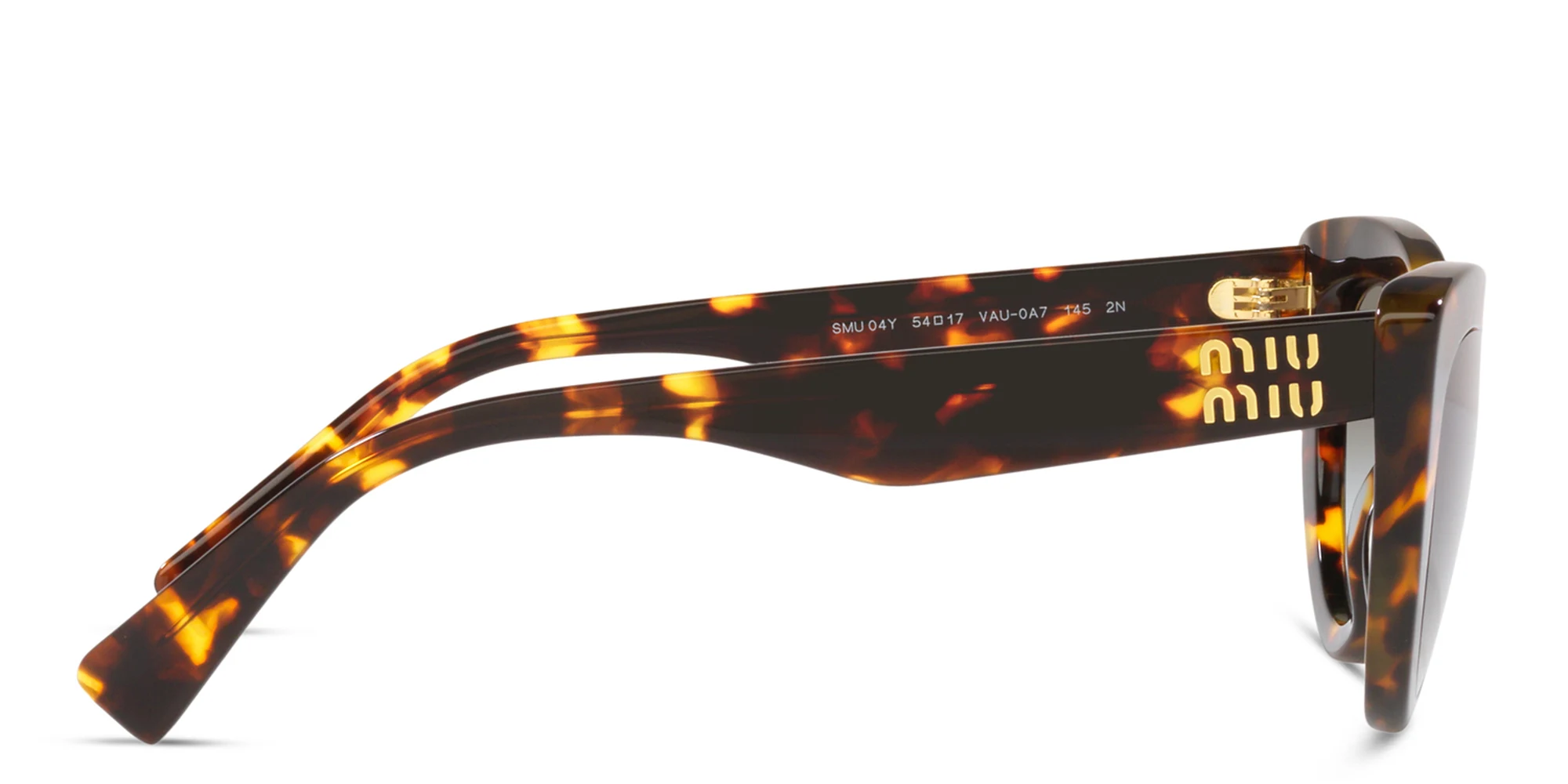 Shop MIU MIU Cat-Eye Sunglasses in Honey Havana online.