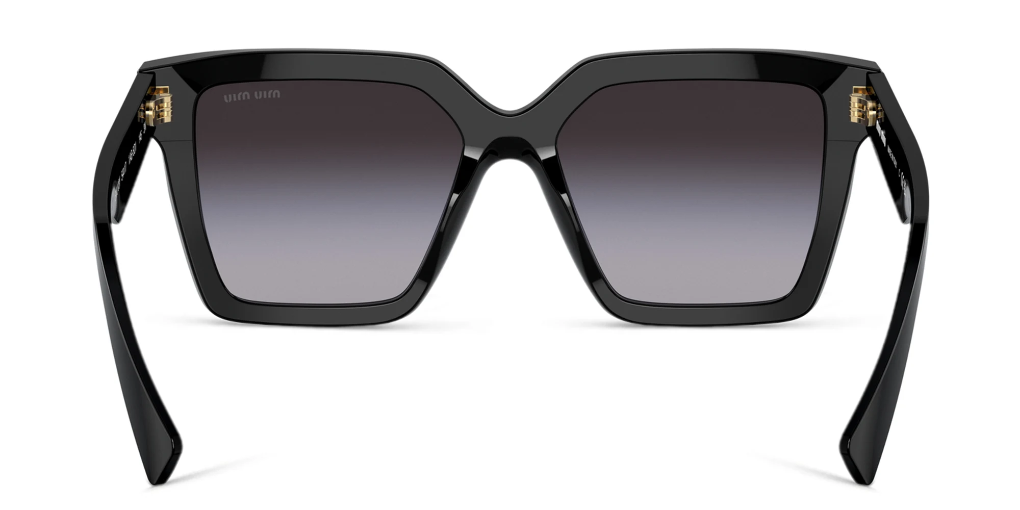 Shop MIU MIU Oversized Square Sunglasses in Black online.