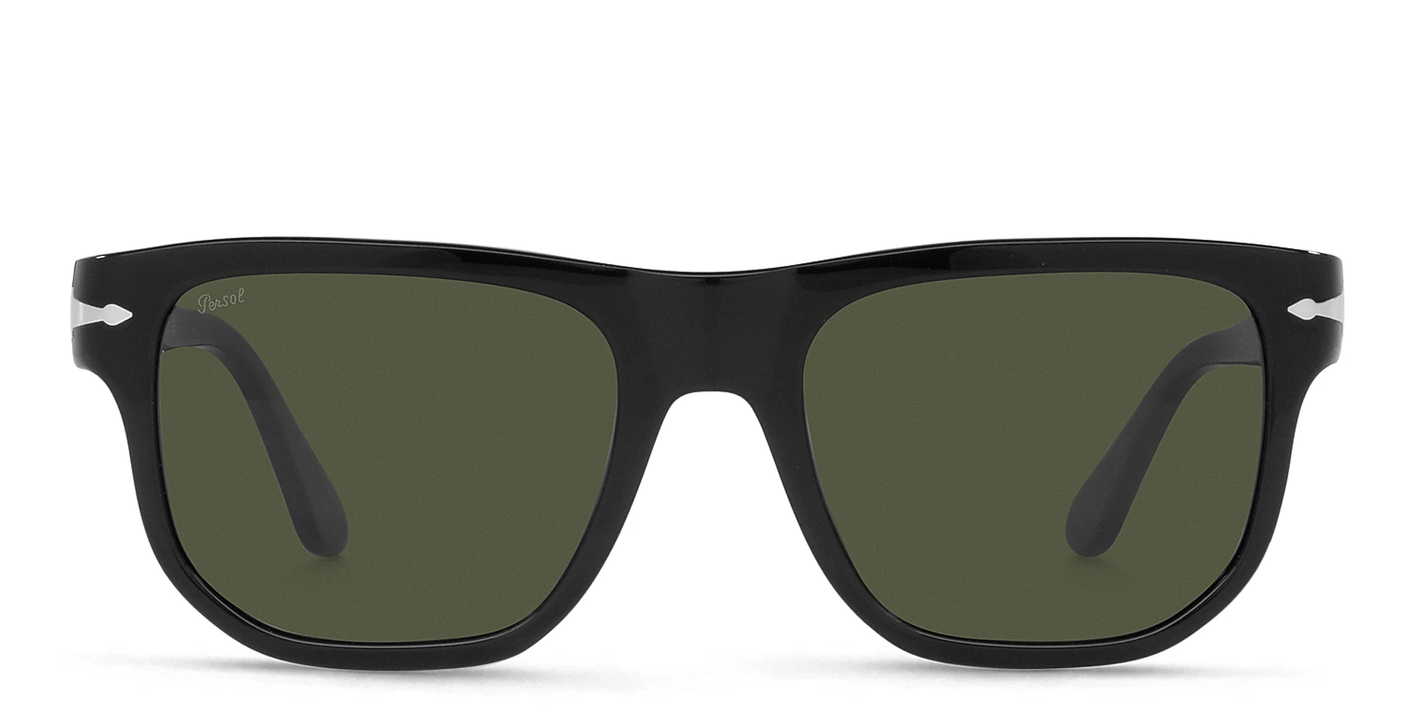 تسوق نظارات شمسية مربّعة للجنسين بيرسول بلون أسود أونلاين.