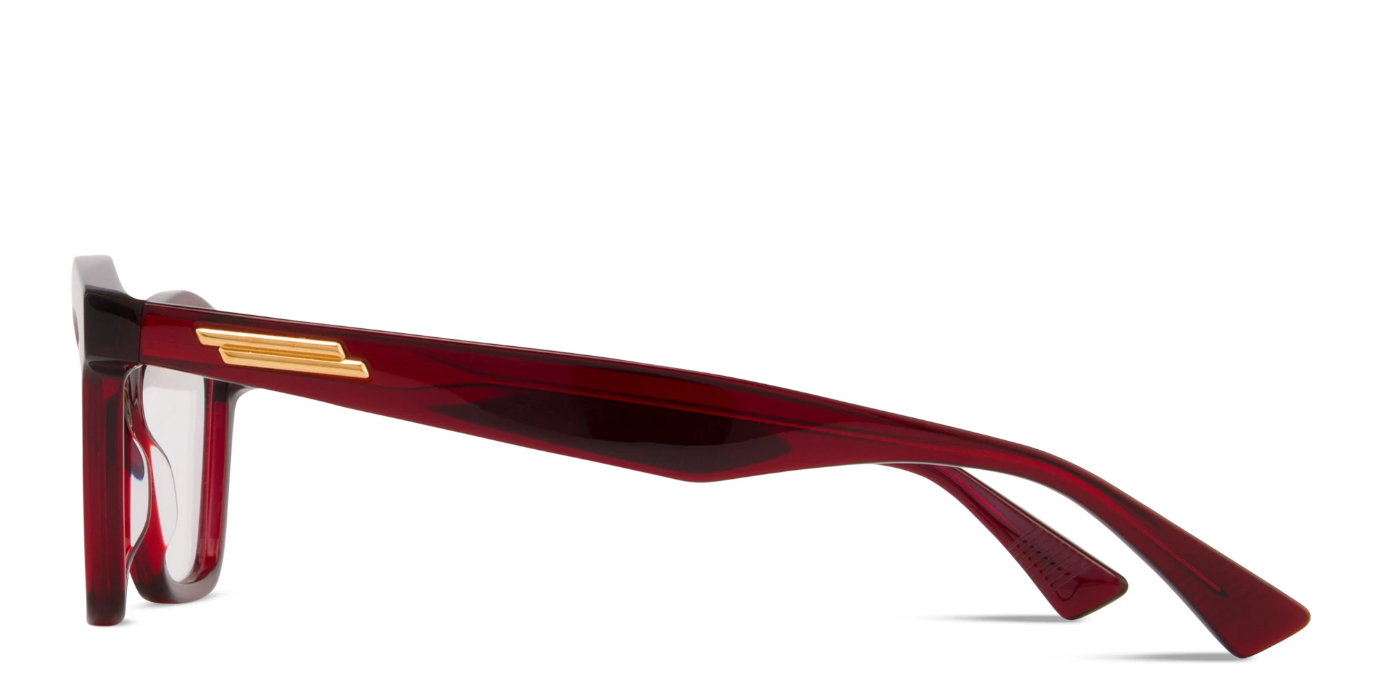 Shop BOTTEGA VENETA Cat-Eye Eyeglasses in Red online.