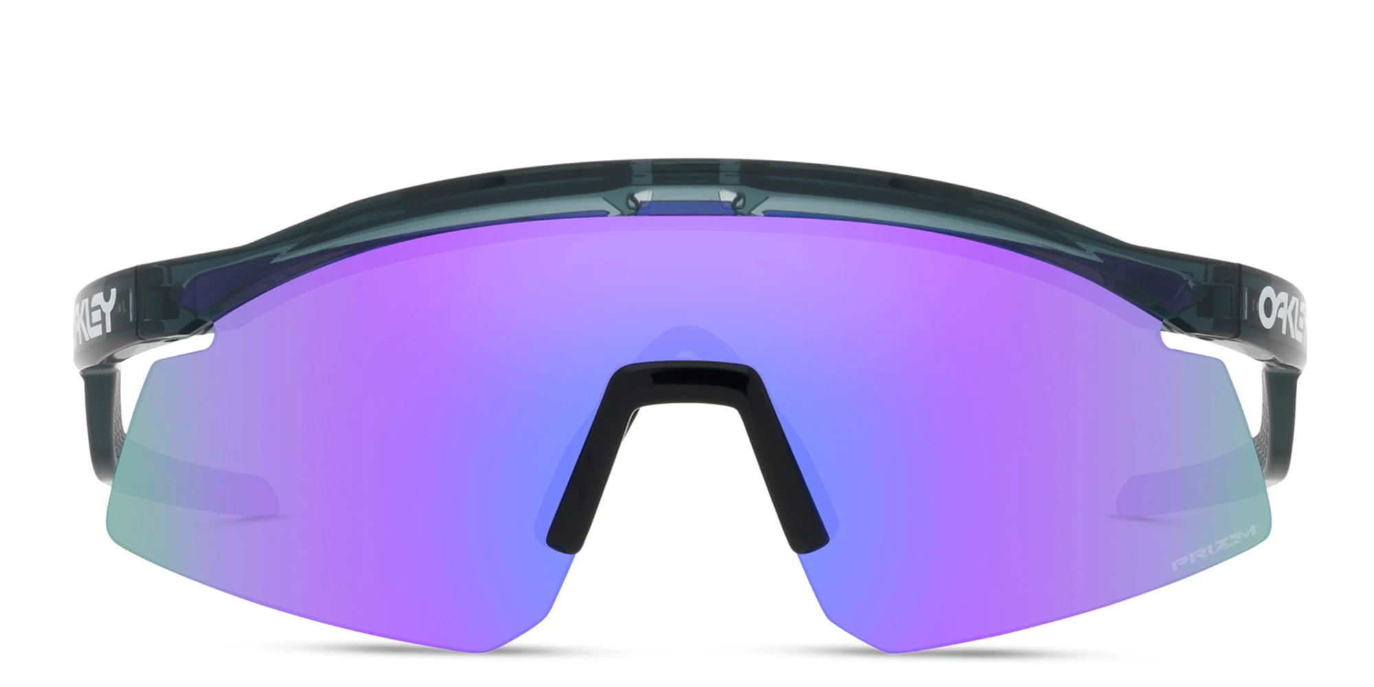 Shop Oakley Hydra Half-Rim Mask Sunglasses in Crystal Black online.