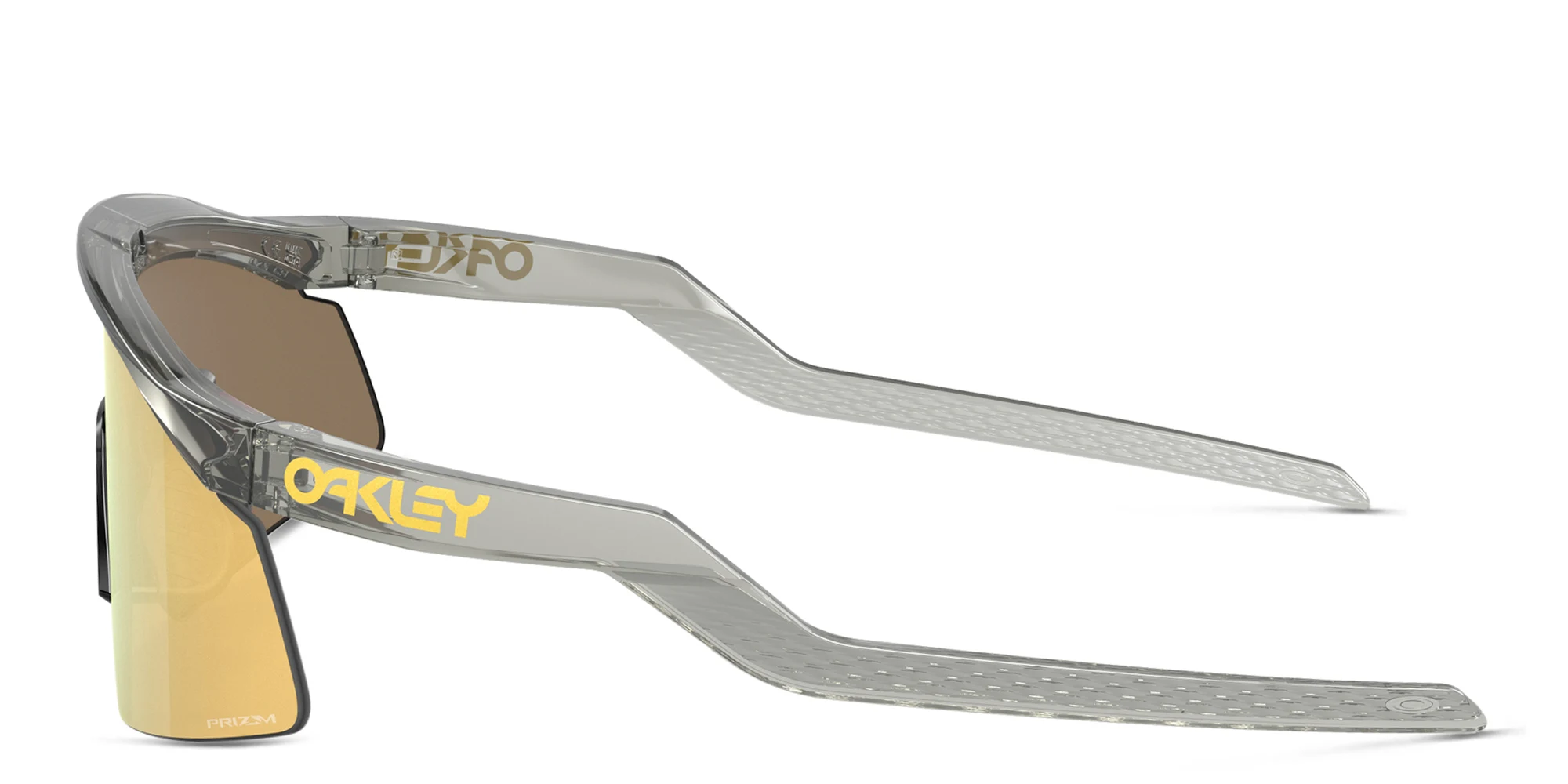 Shop Oakley Half-Rim Mask Sunglasses in Grey Ink online.