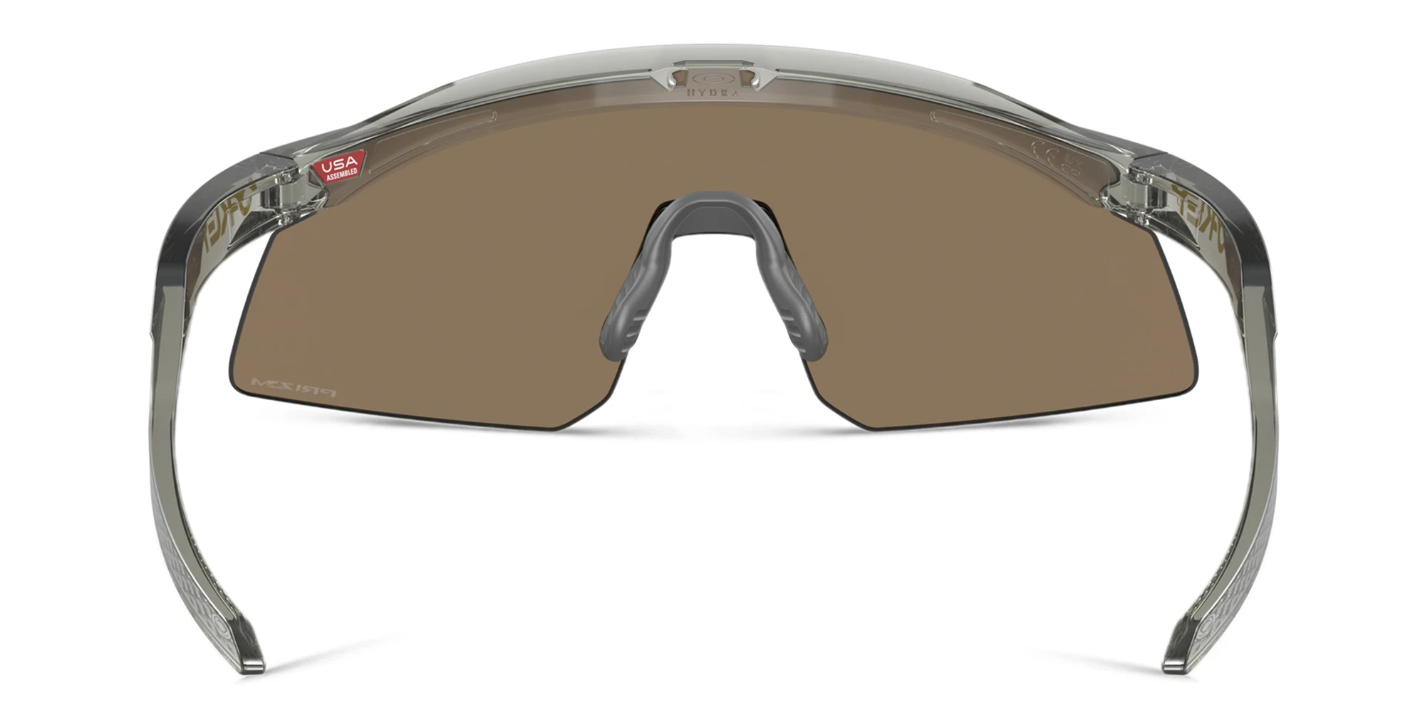 Shop Oakley Half-Rim Mask Sunglasses in Grey Ink online.