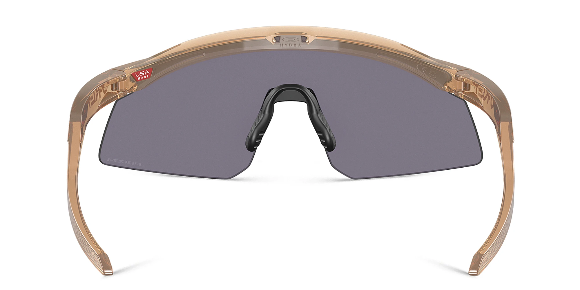 Shop Oakley BXTR Half-Rim Mask Sunglasses in Brown online.