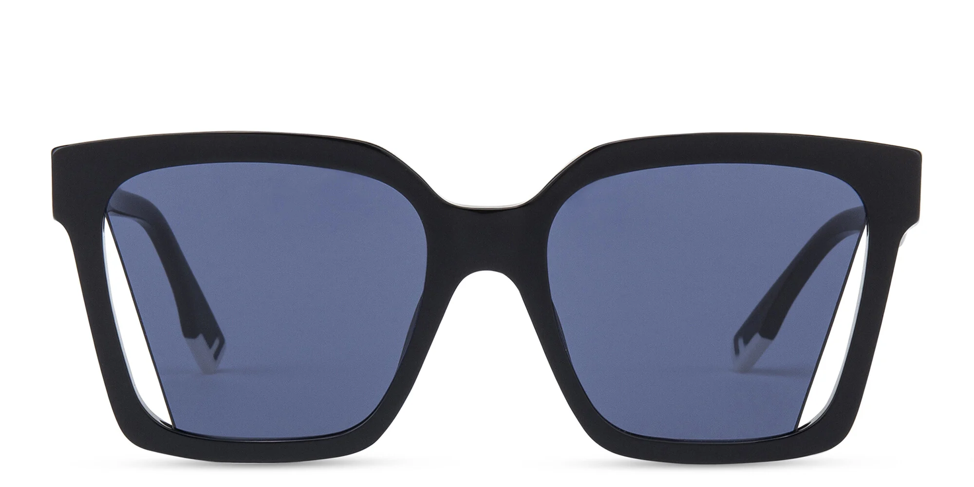Shop FENDI Fendi Way Oversized Square Sunglasses in Black online.