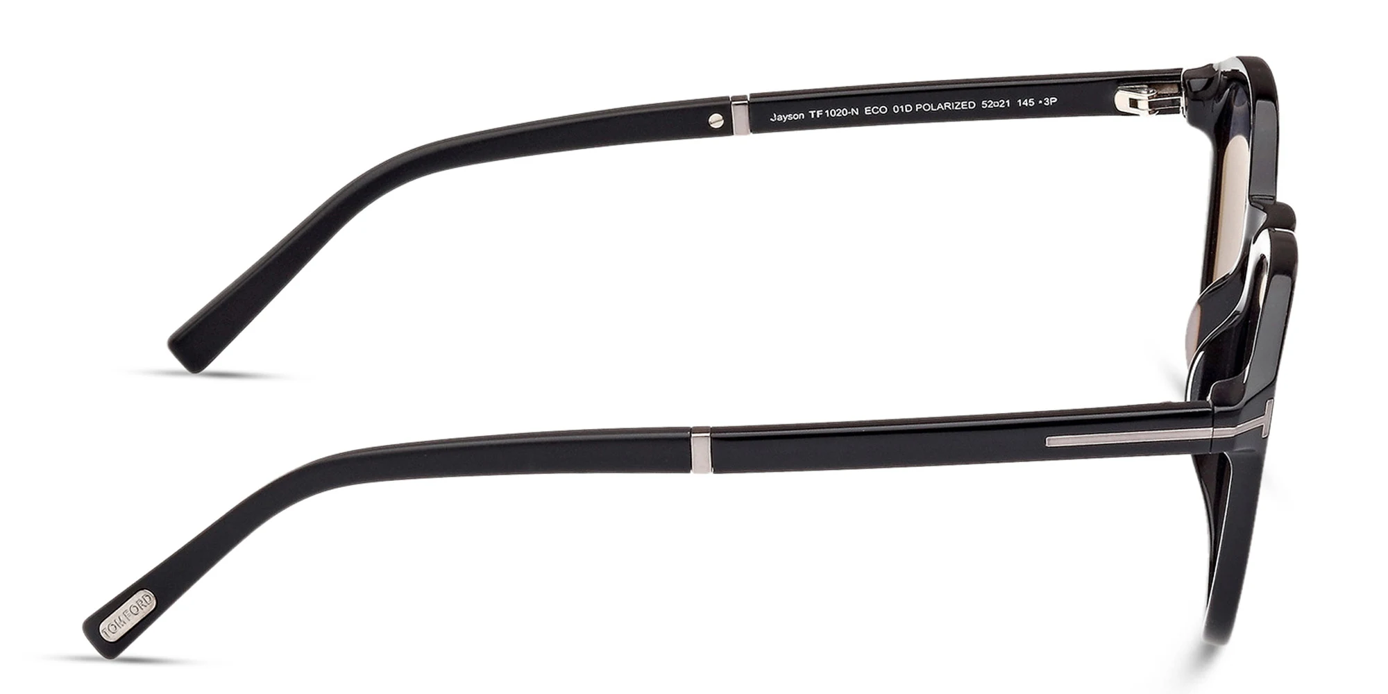 Shop TOM FORD Jayson Square Sunglasses in Shiny Black online.