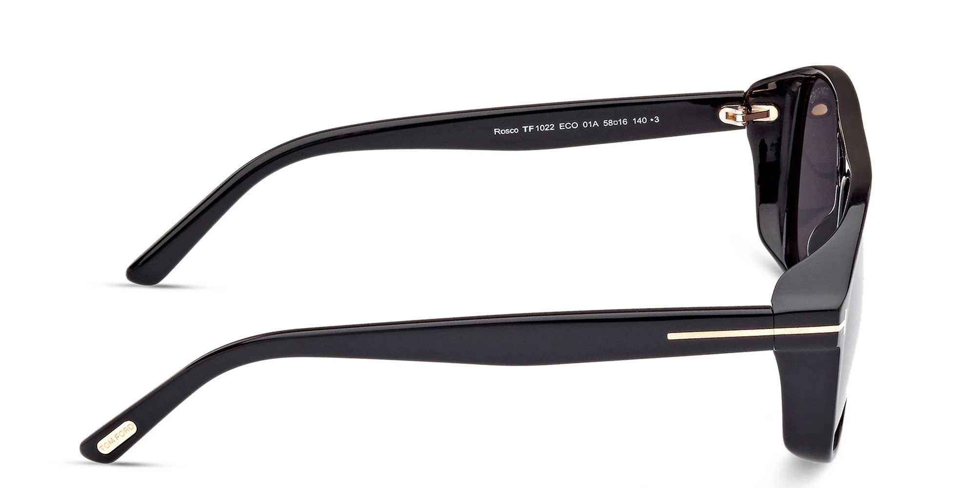 Shop TOM FORD Rosco Aviator Sunglasses in Black online.