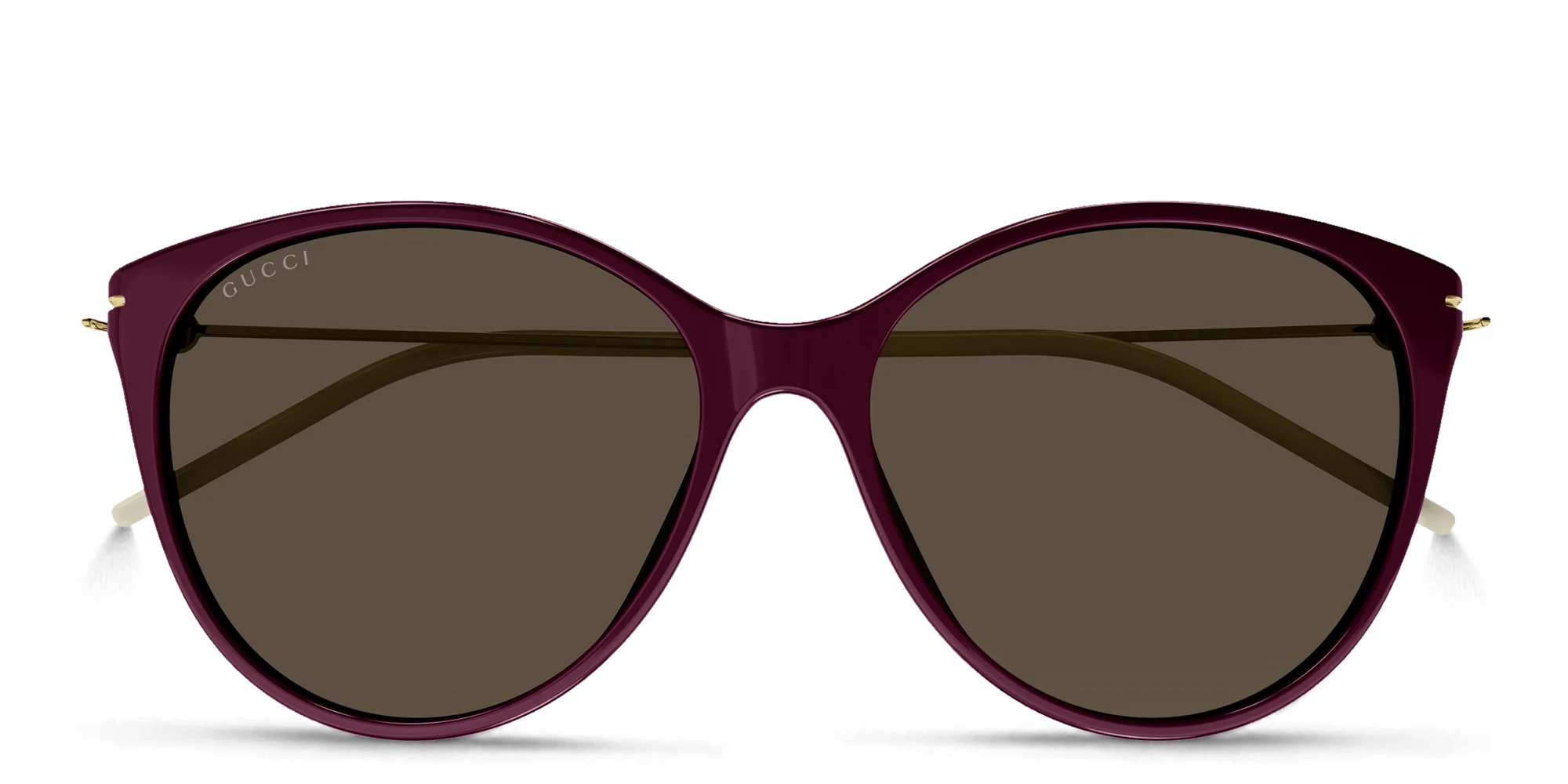 Shop GUCCI Cat-Eye Sunglasses in Red online.