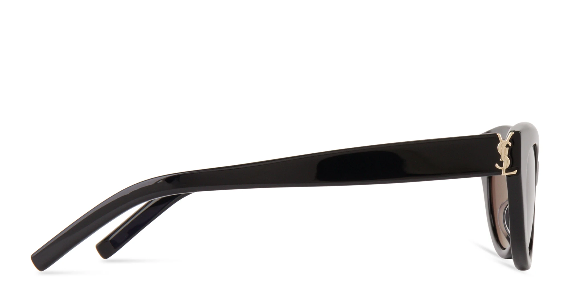 تسوق نظارات شمسية كات آي سان لوران بلون أسود أونلاين.