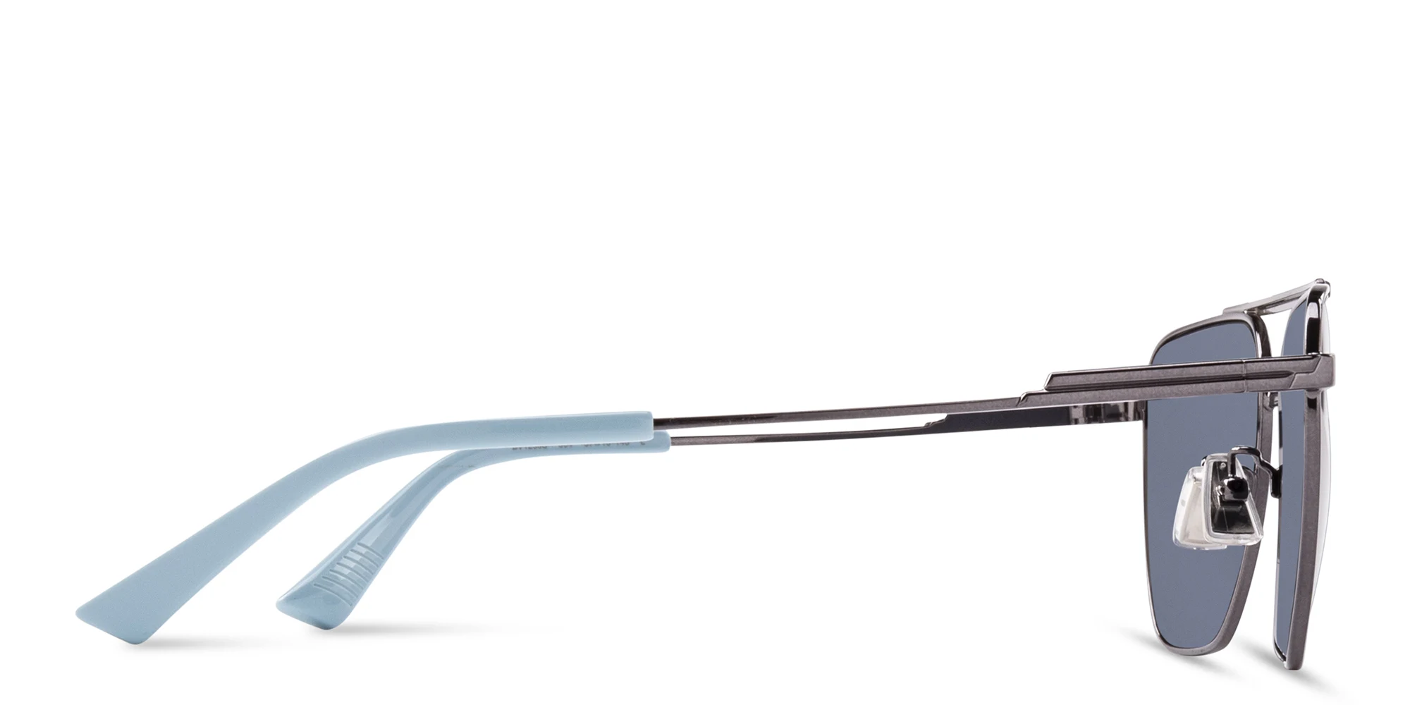 Shop BOTTEGA VENETA Aviator Sunglasses in Gunmetal online.