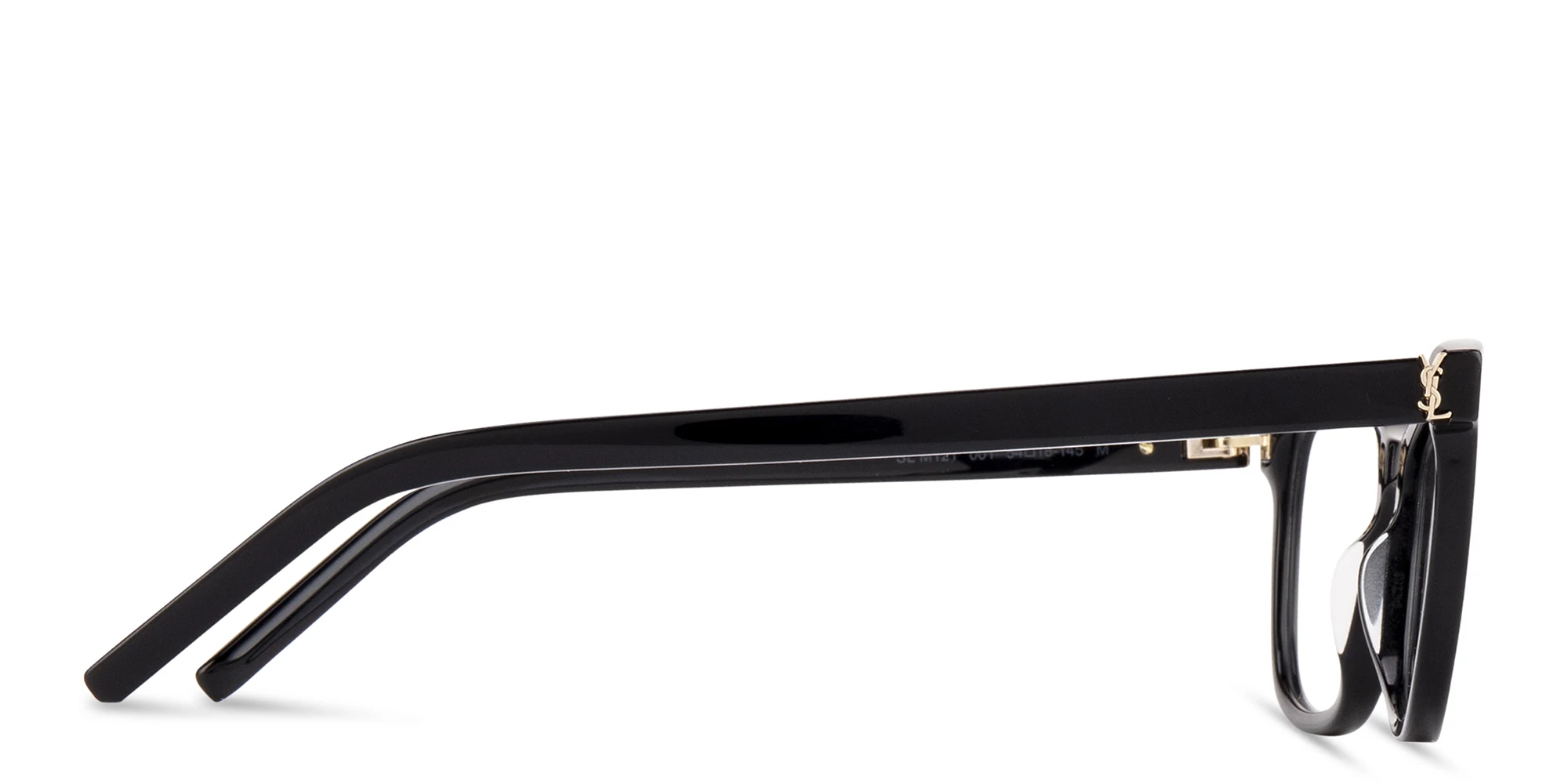 Shop SAINT LAURENT Cat-Eye Eyeglasses in Black online.