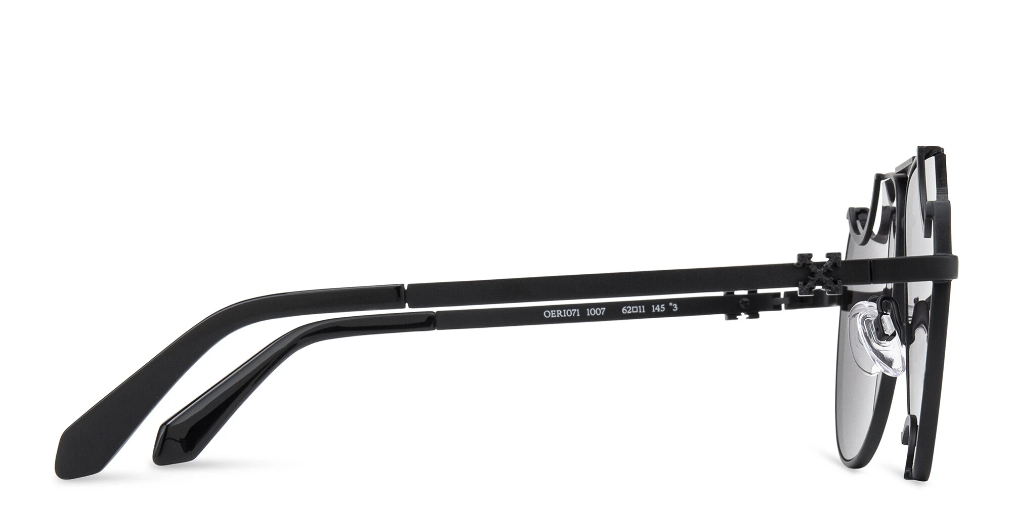 Shop OFF WHITE Dallas Unisex Aviator Sunglasses in Black online.
