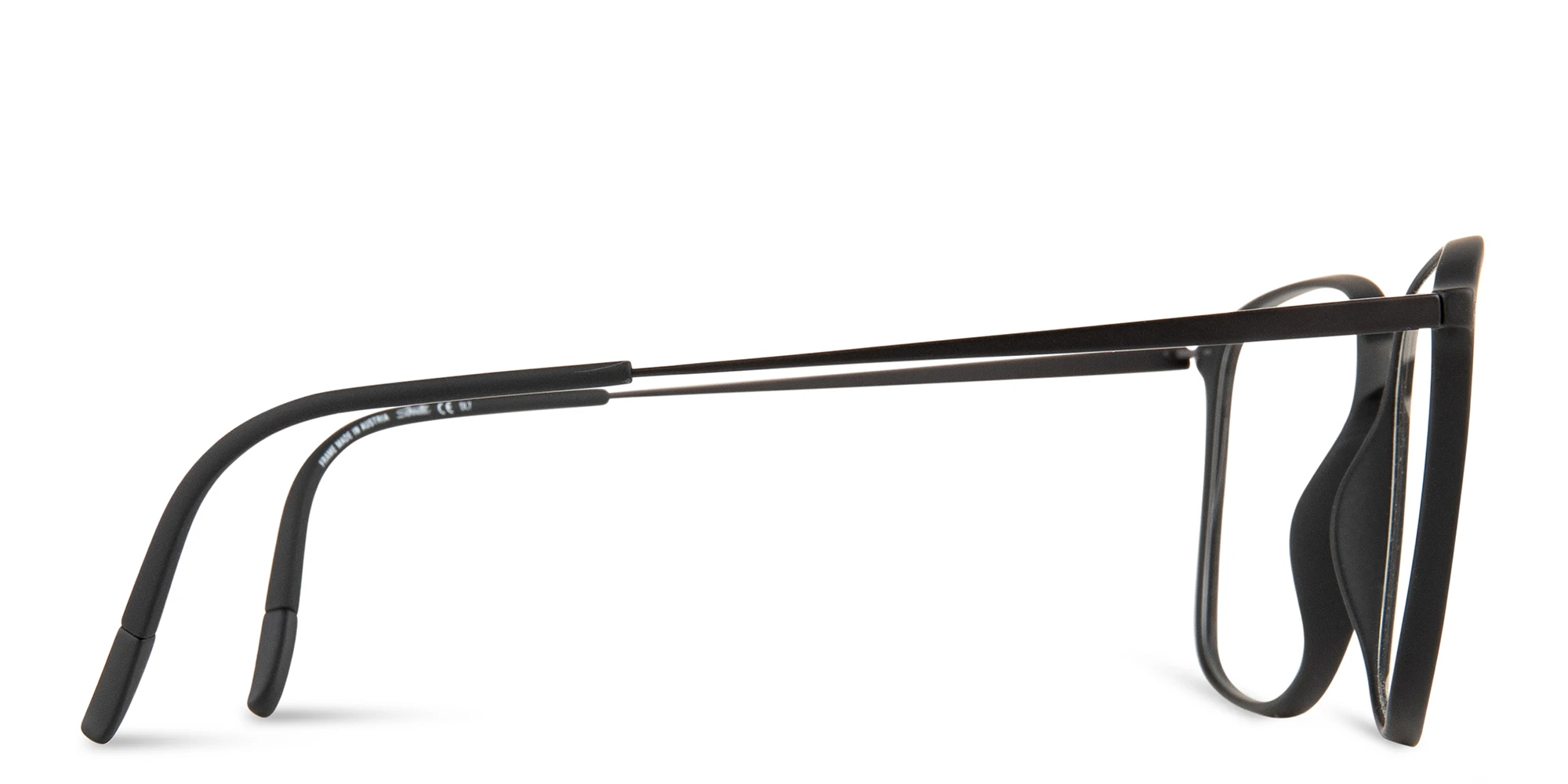 Shop Silhouette Square Eyeglasses in Black online.
