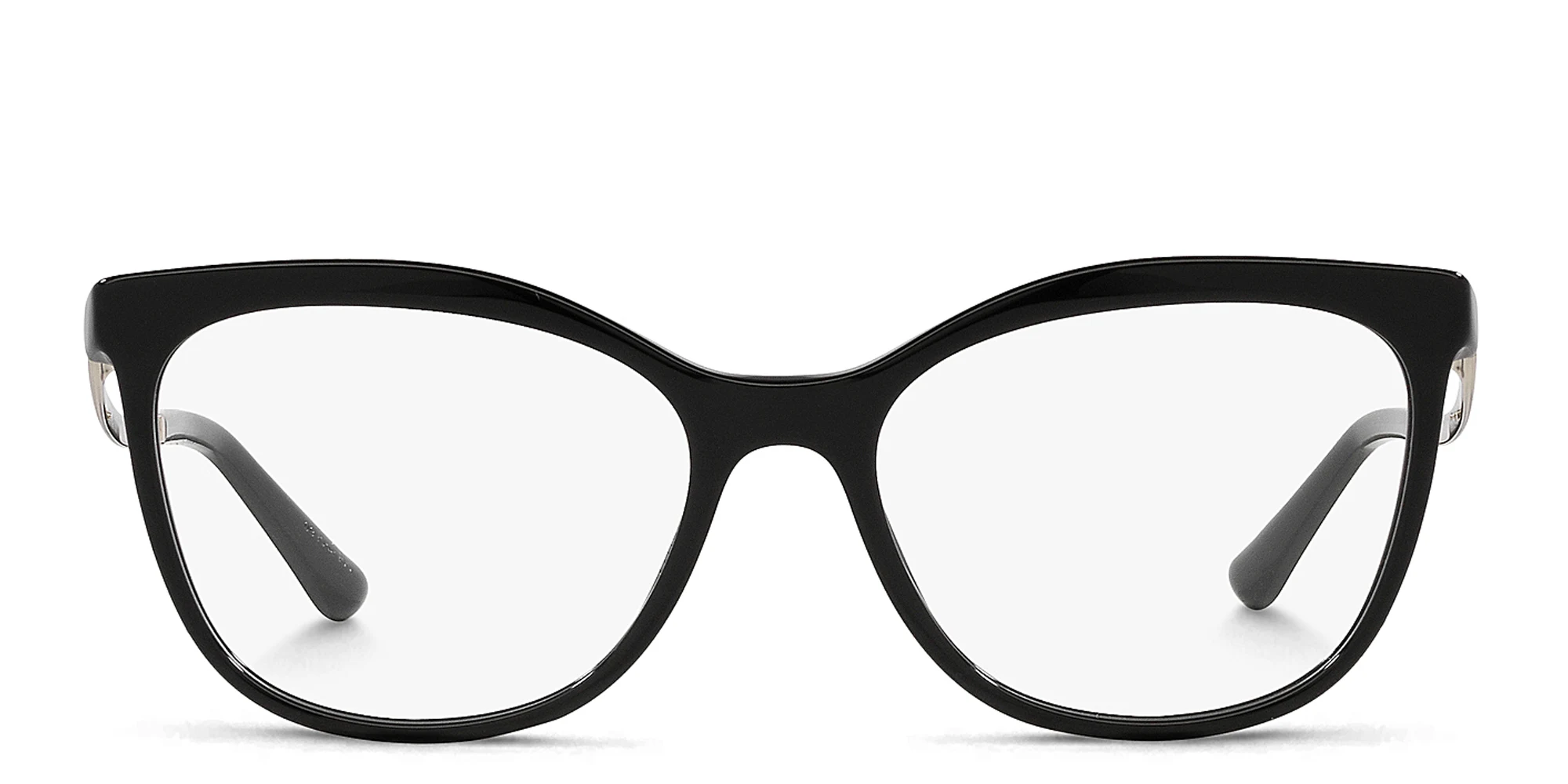 Shop BVLGARI Cat-Eye Eyeglasses in Black online.