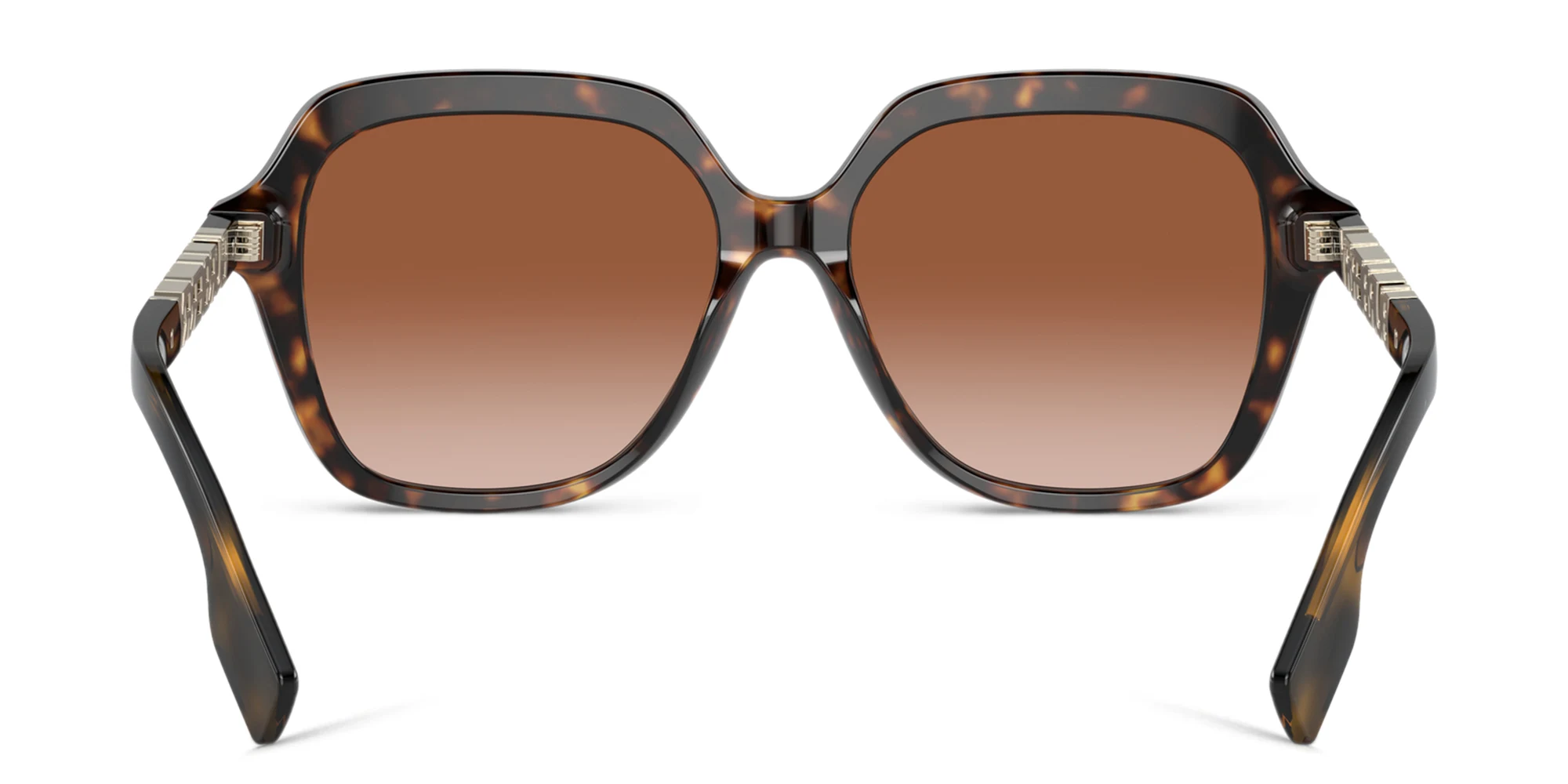 Shop BURBERRY Square Sunglasses in Dark Havana online.