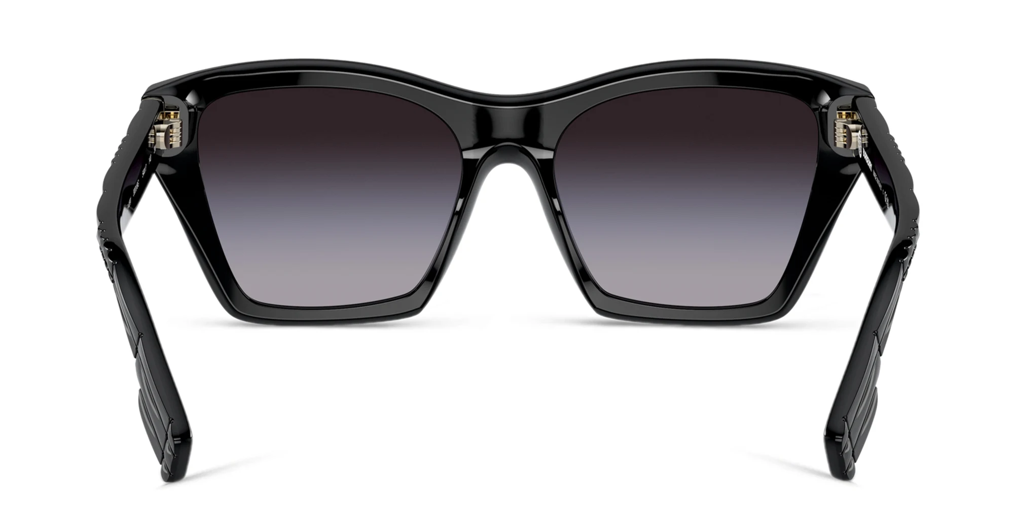 Shop BURBERRY Square Sunglasses in Black online.