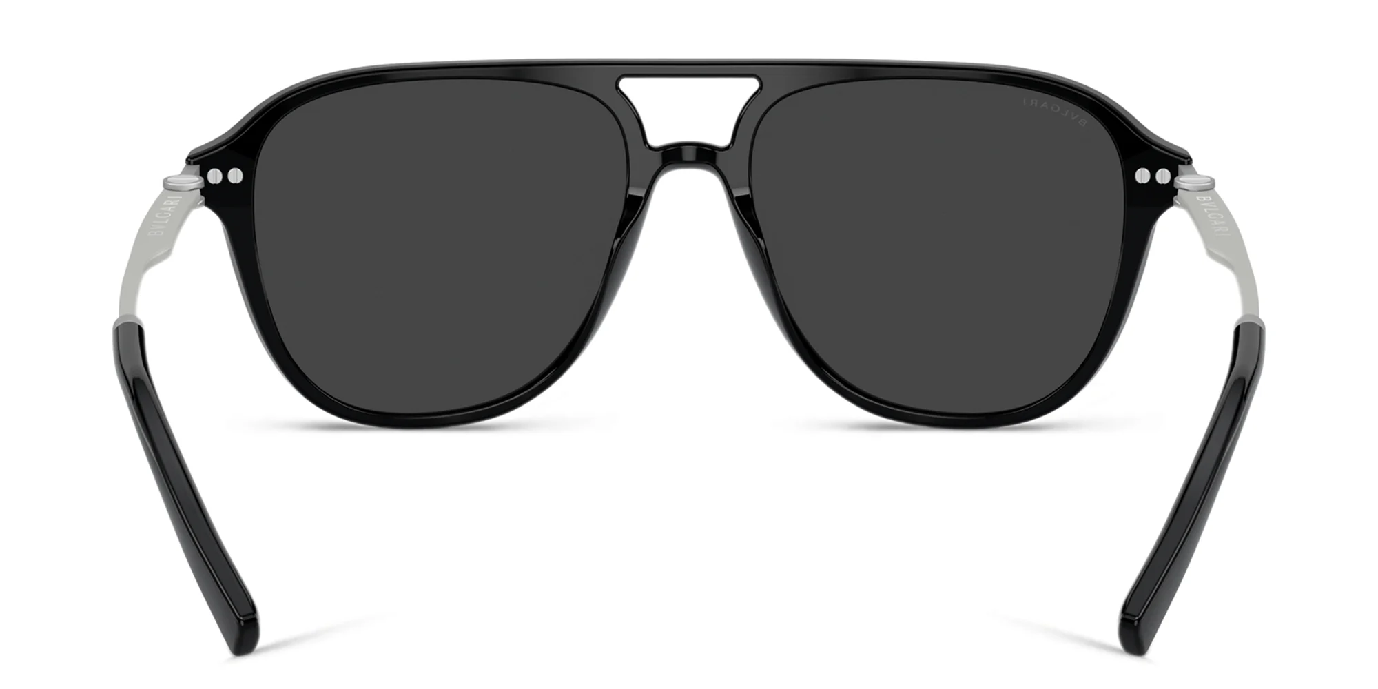 Shop BVLGARI Pilot Sunglasses in Black online.