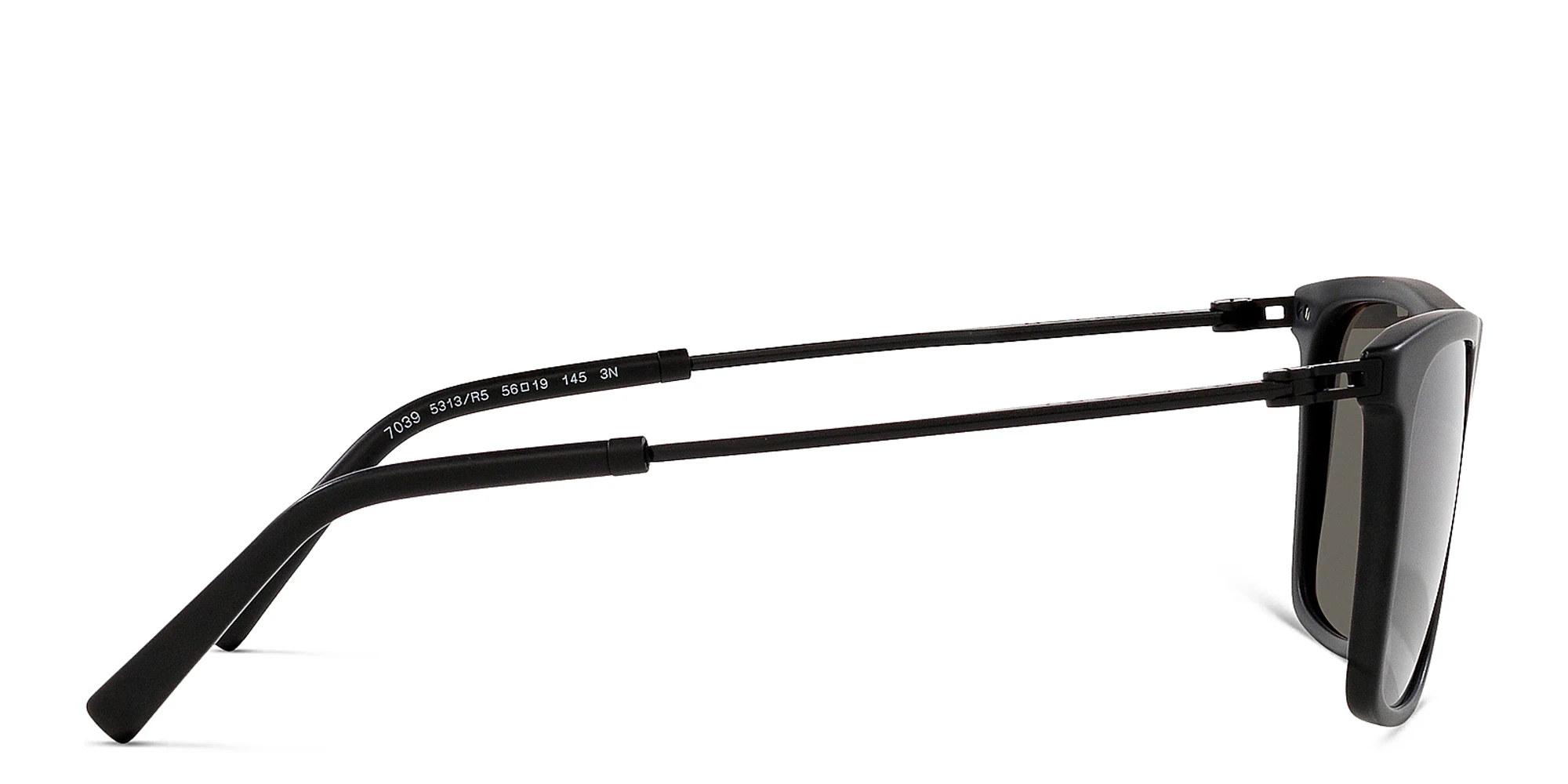 Shop BVLGARI Square Sunglasses in Matte Black online.