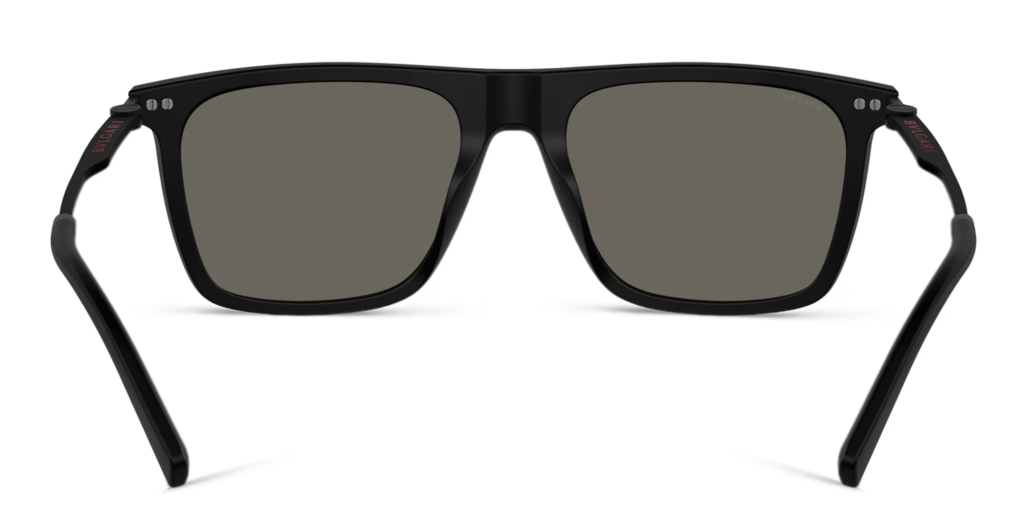 Shop BVLGARI Square Sunglasses in Matte Black online.