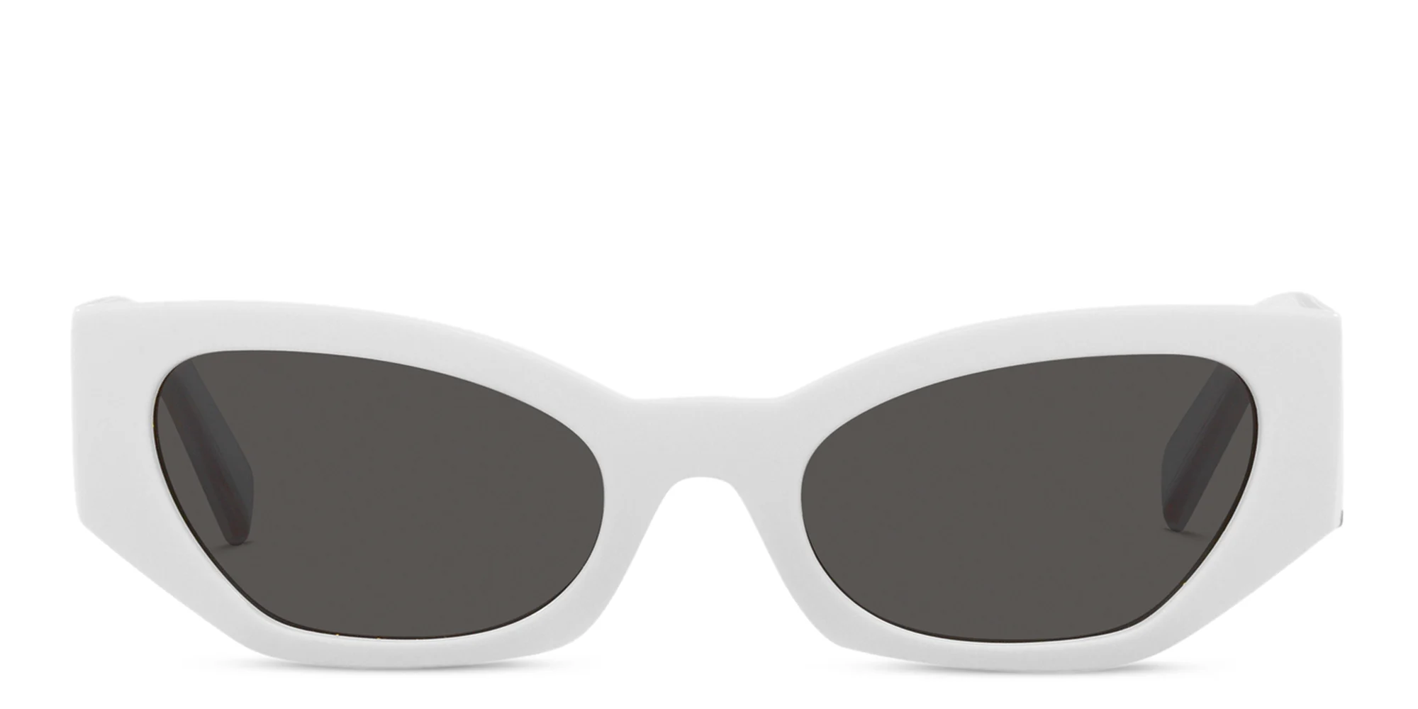 Shop Dolce & Gabbana Cat-Eye Sunglasses in White online.