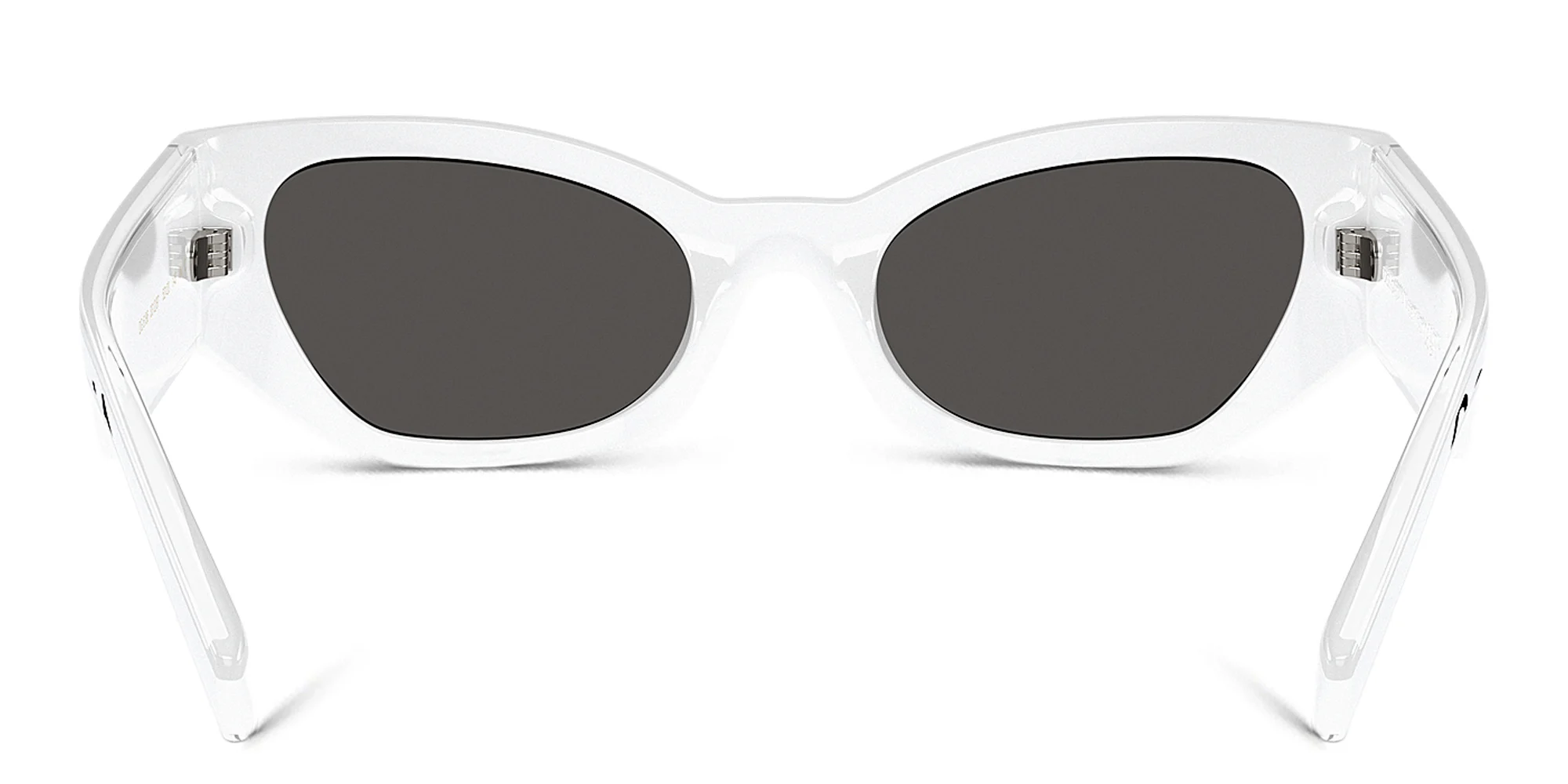 Shop Dolce & Gabbana Cat-Eye Sunglasses in White online.