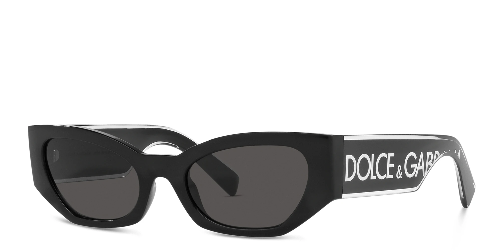 Shop Dolce & Gabbana Cat-Eye Sunglasses in Black online.