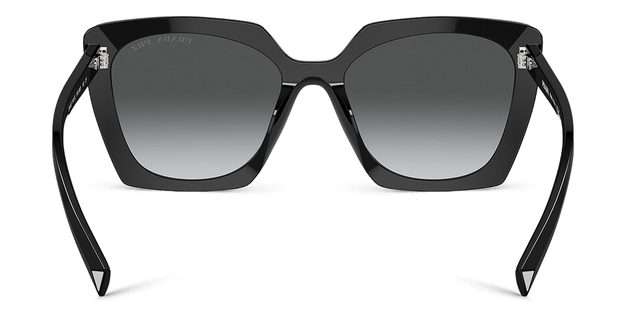 Shop PRADA Square Sunglasses in Black online.