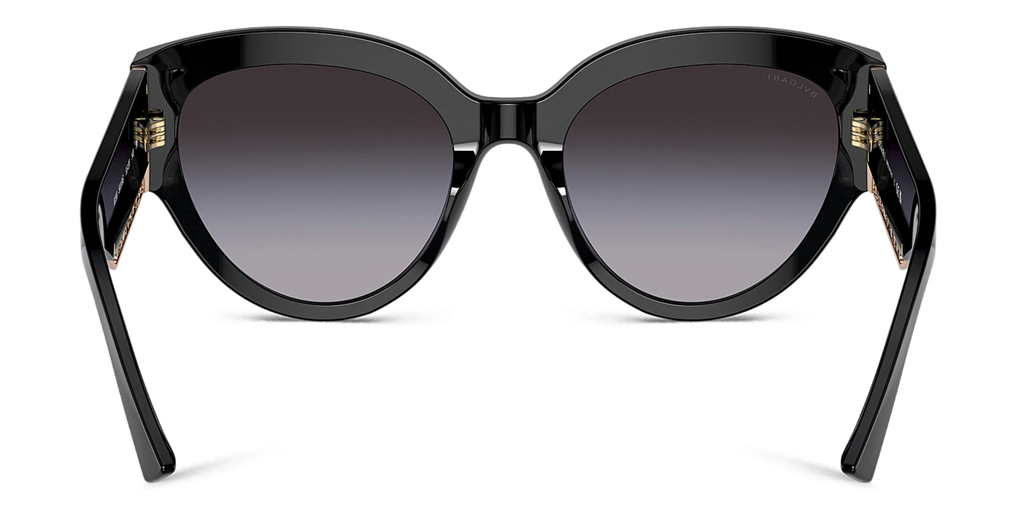 Shop BVLGARI Butterfly Sunglasses in Black online.